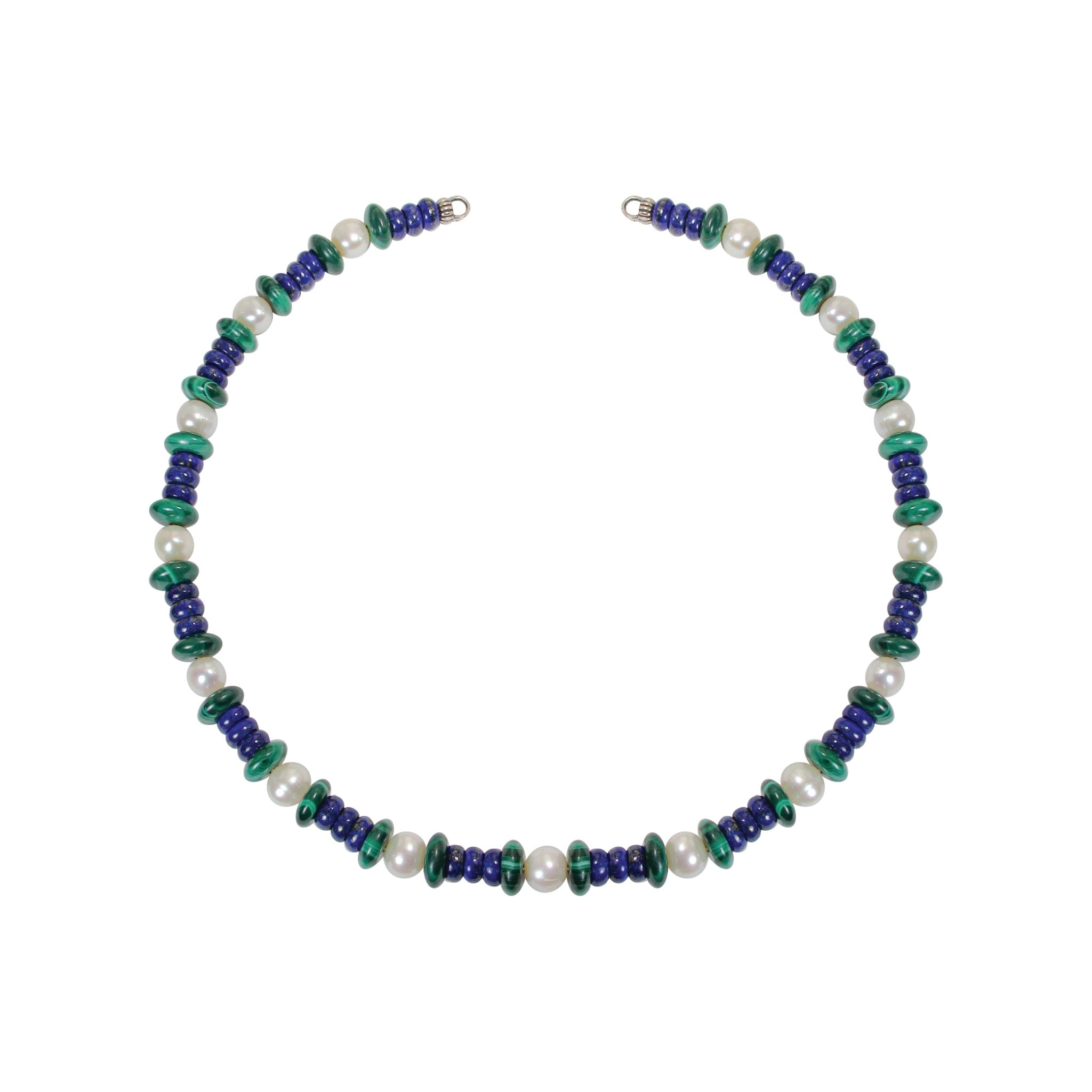 Prestige PLAY Necklace With Lapis  Lazuli,Malachite and Pearl