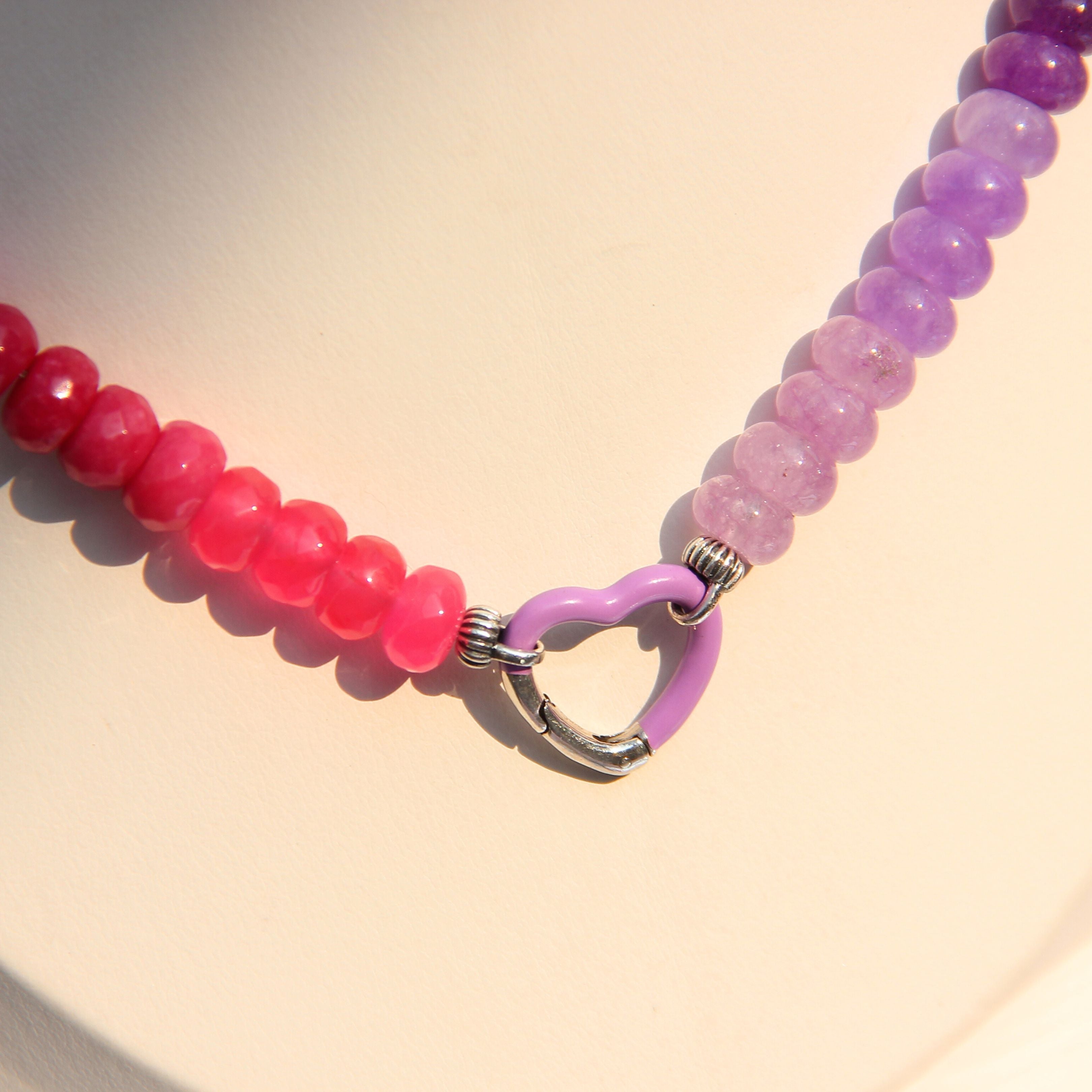 MoressPLAY Rainbow Quartz Necklace Set with Lock