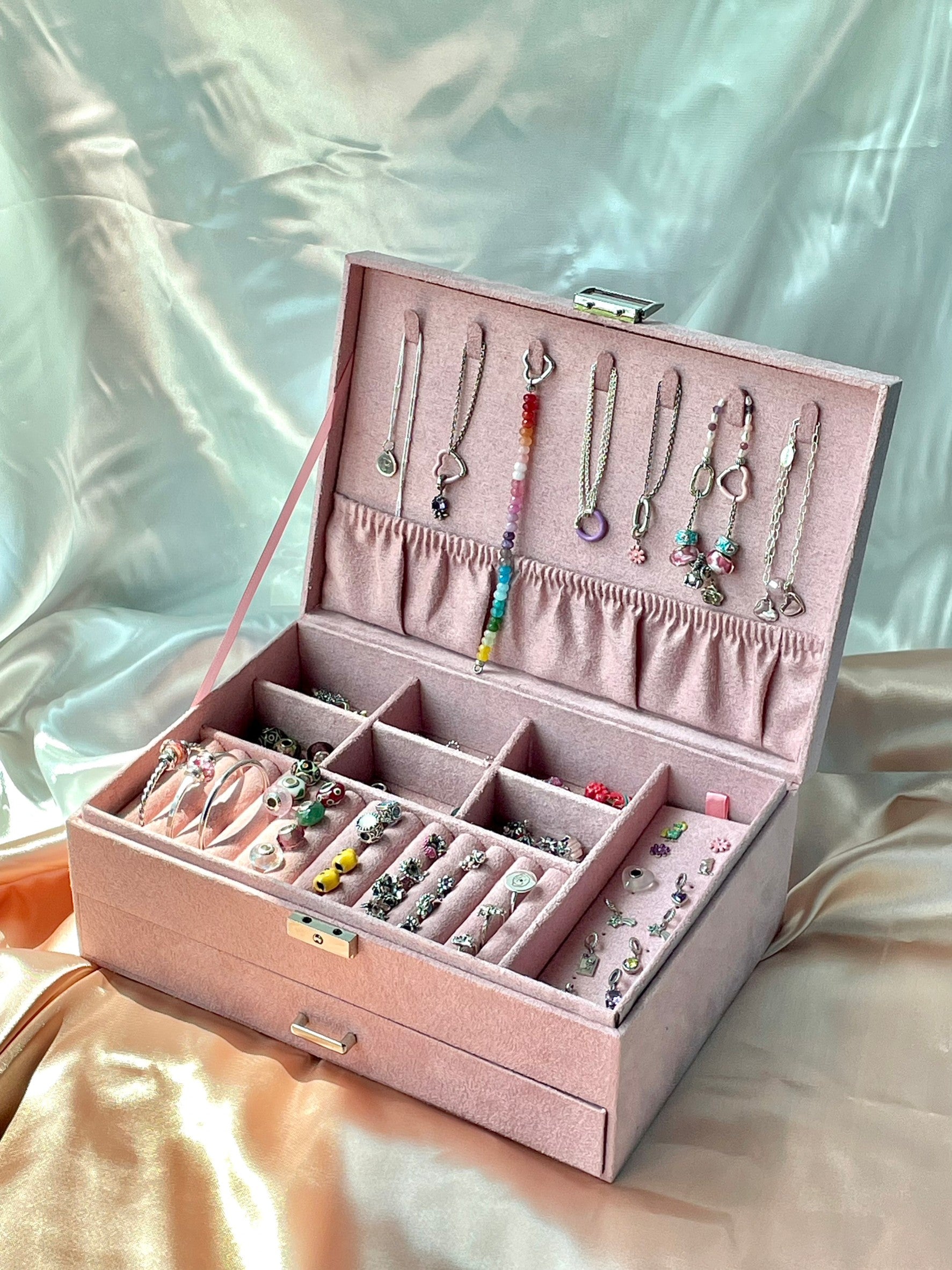 Pastel Pink Jewelry Box - Free engravings