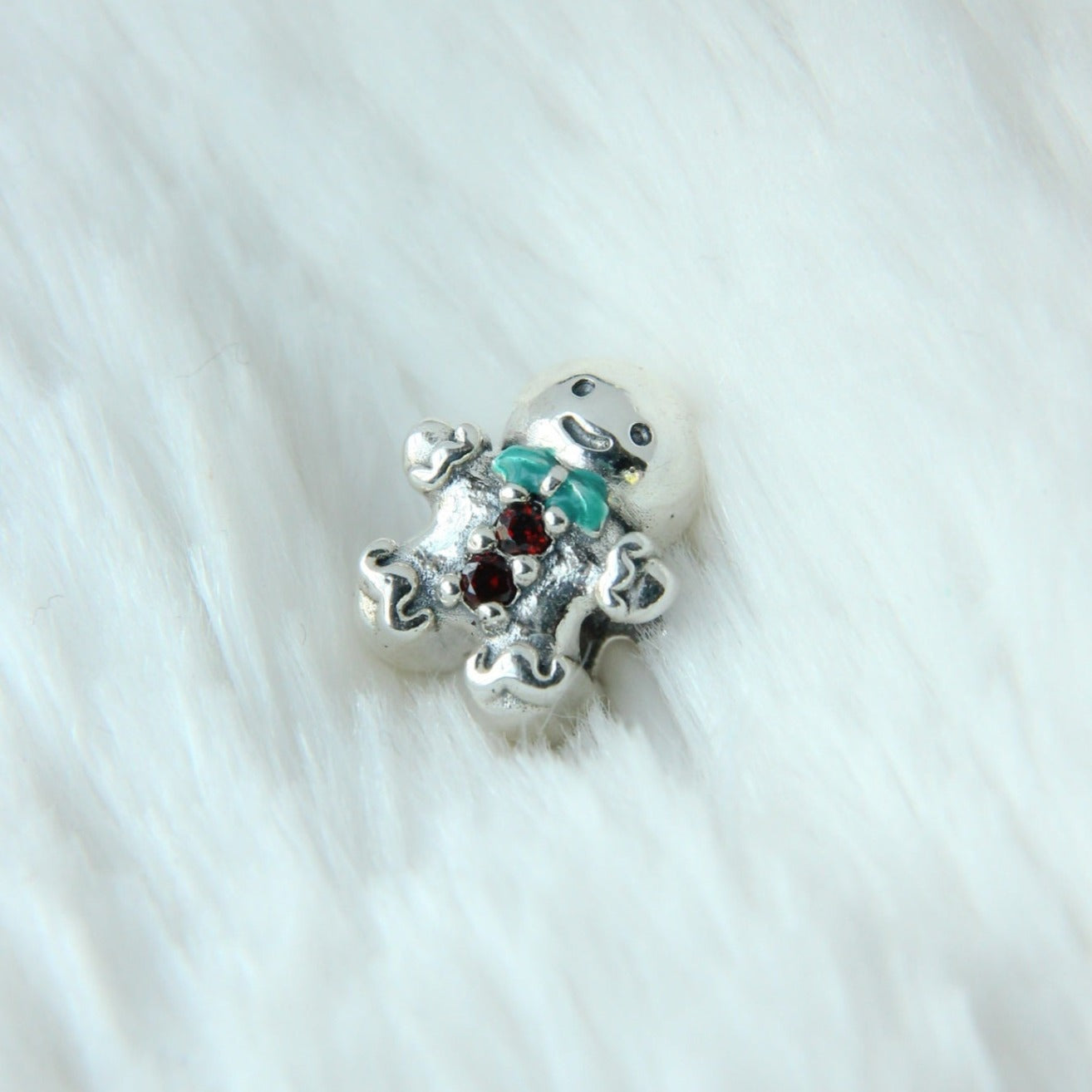 Gingerbread Man Bead- Engrave-able message