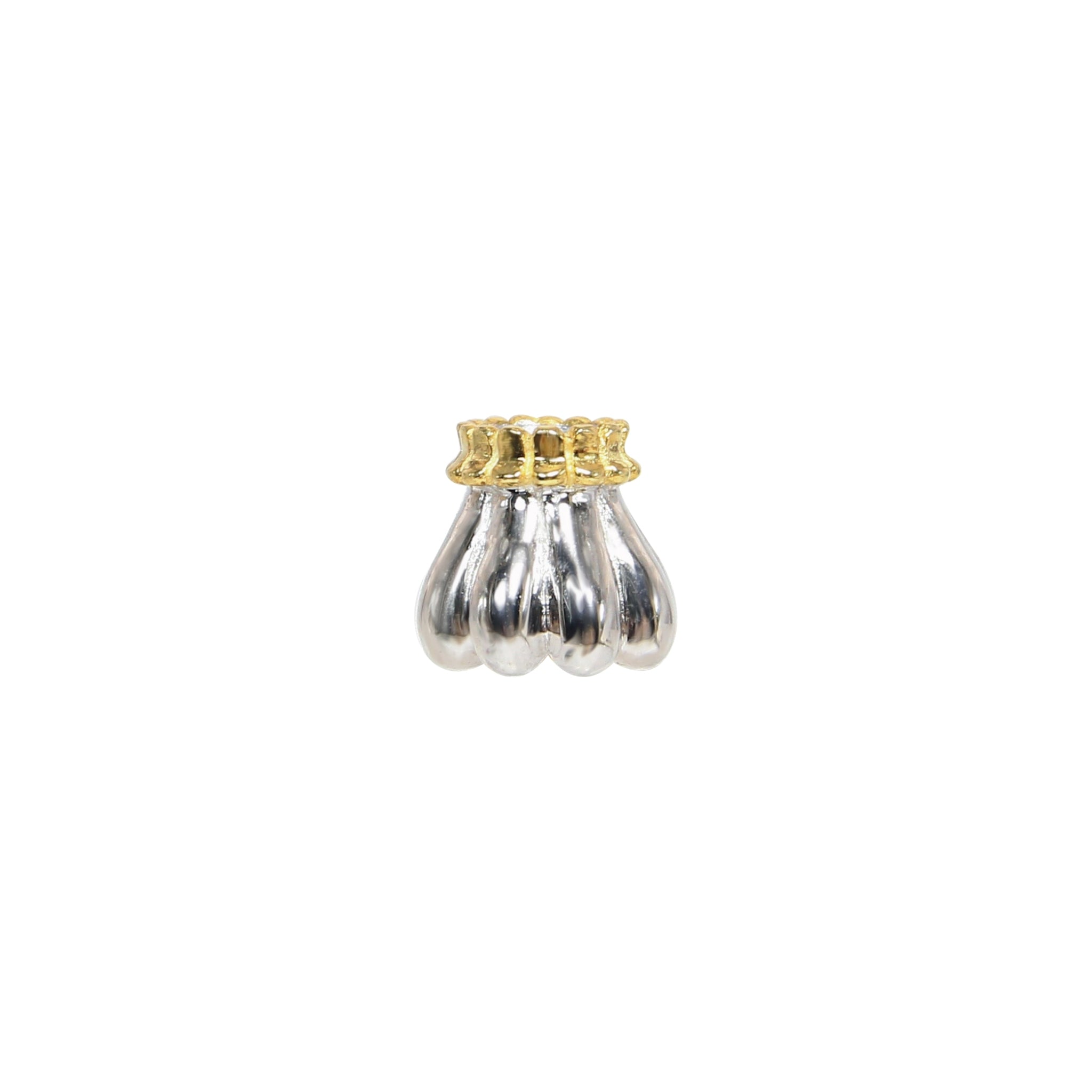 Modak Sweet Dumpling Bead with 14k Gold
