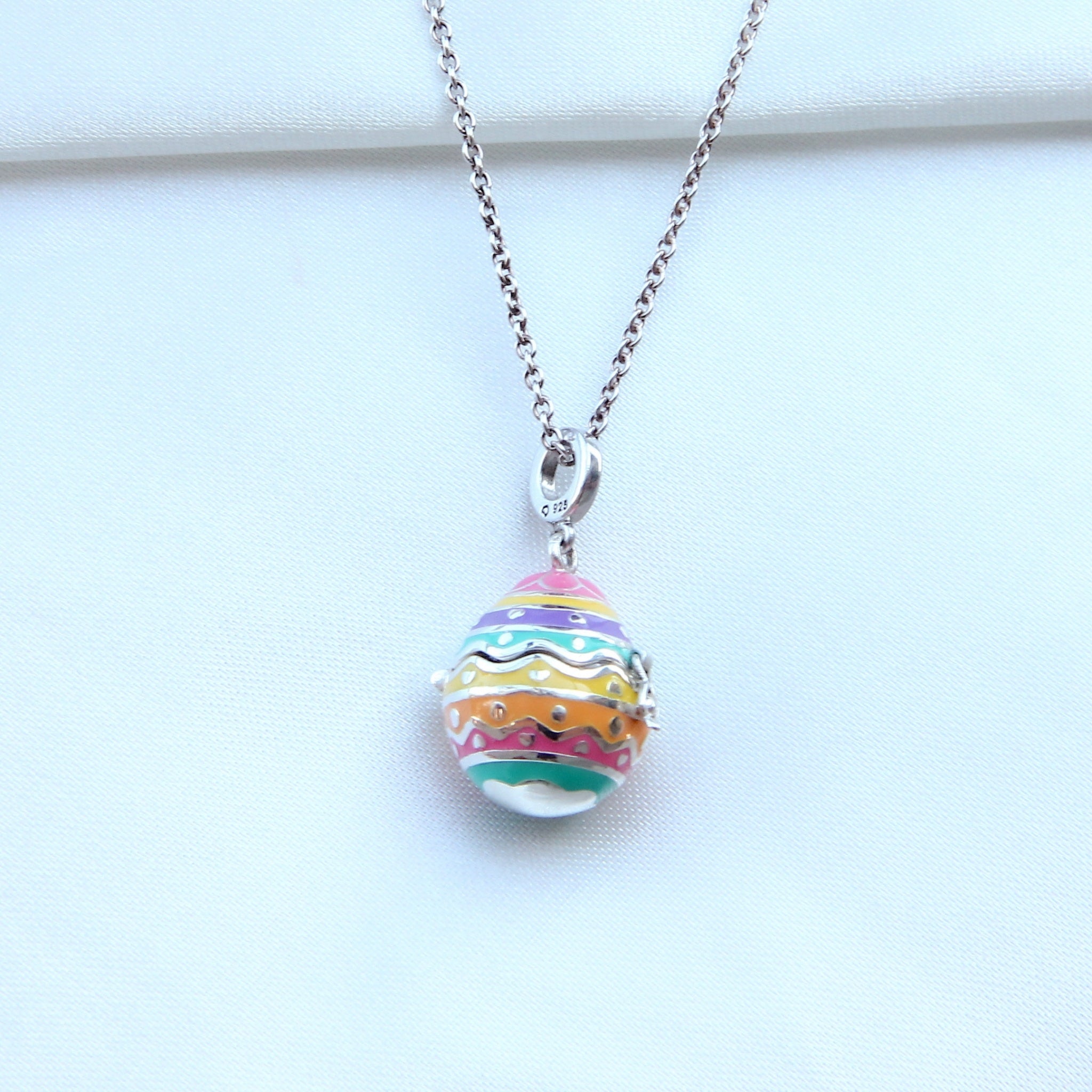 Easter Bunny Locket and Bead