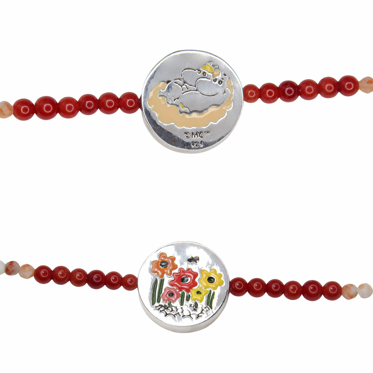 Moomin Flower Genuine Stones Necklace