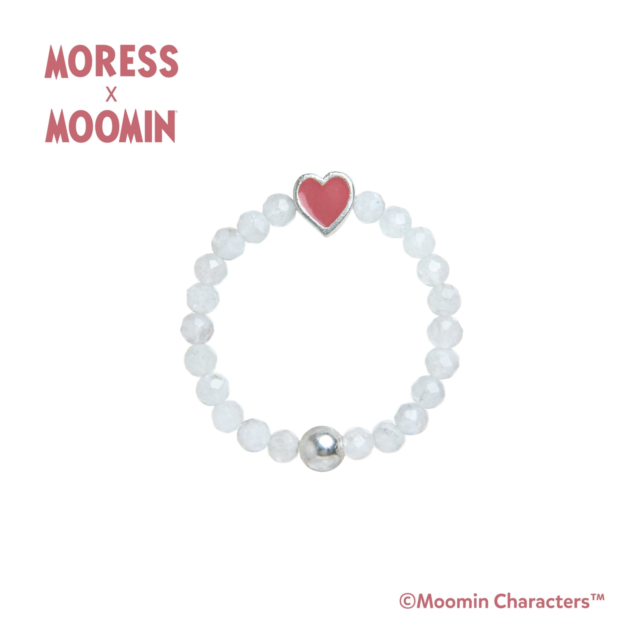 Moomin Heart Genuine Stones Ring