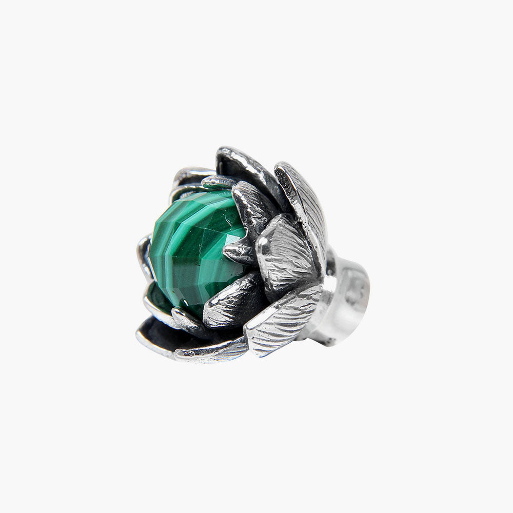 Lotus Malachite Bangle Lock