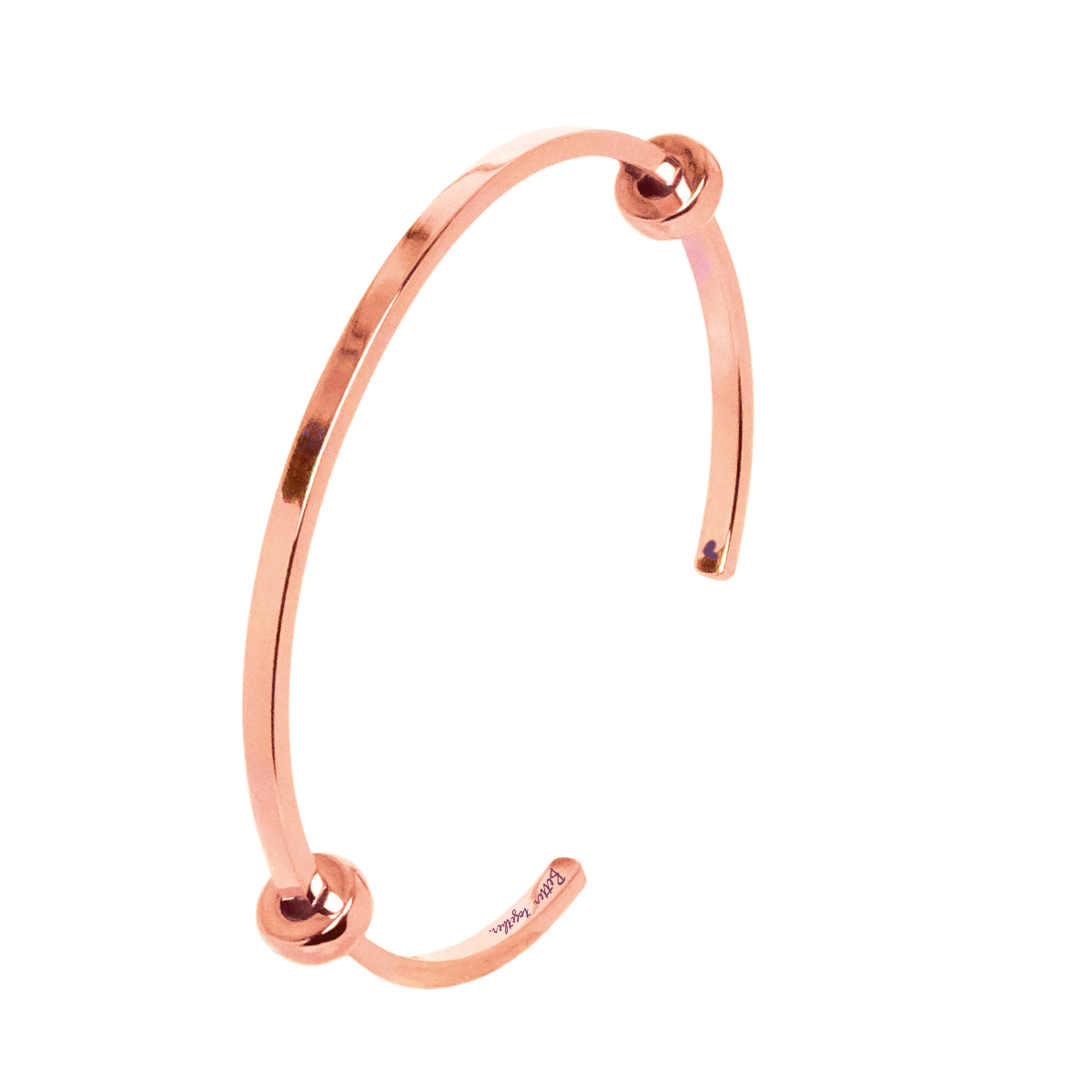 กำไลเปิดแบบกำหนดเอง Rose Gold