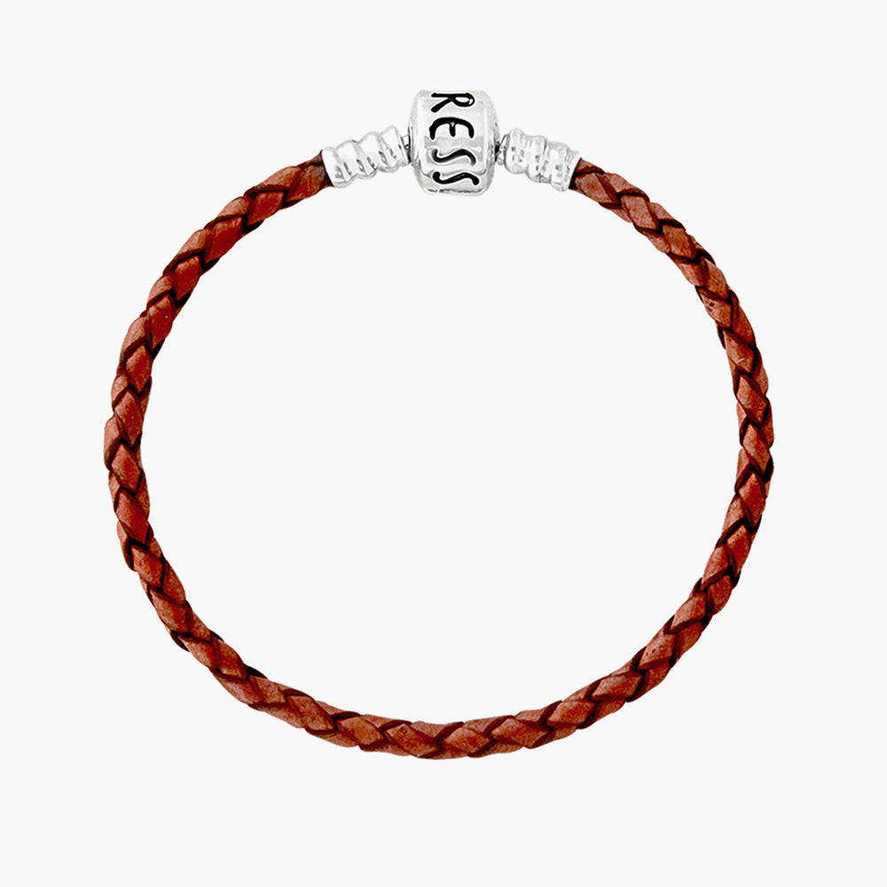 Single Leather Bracelet Brown