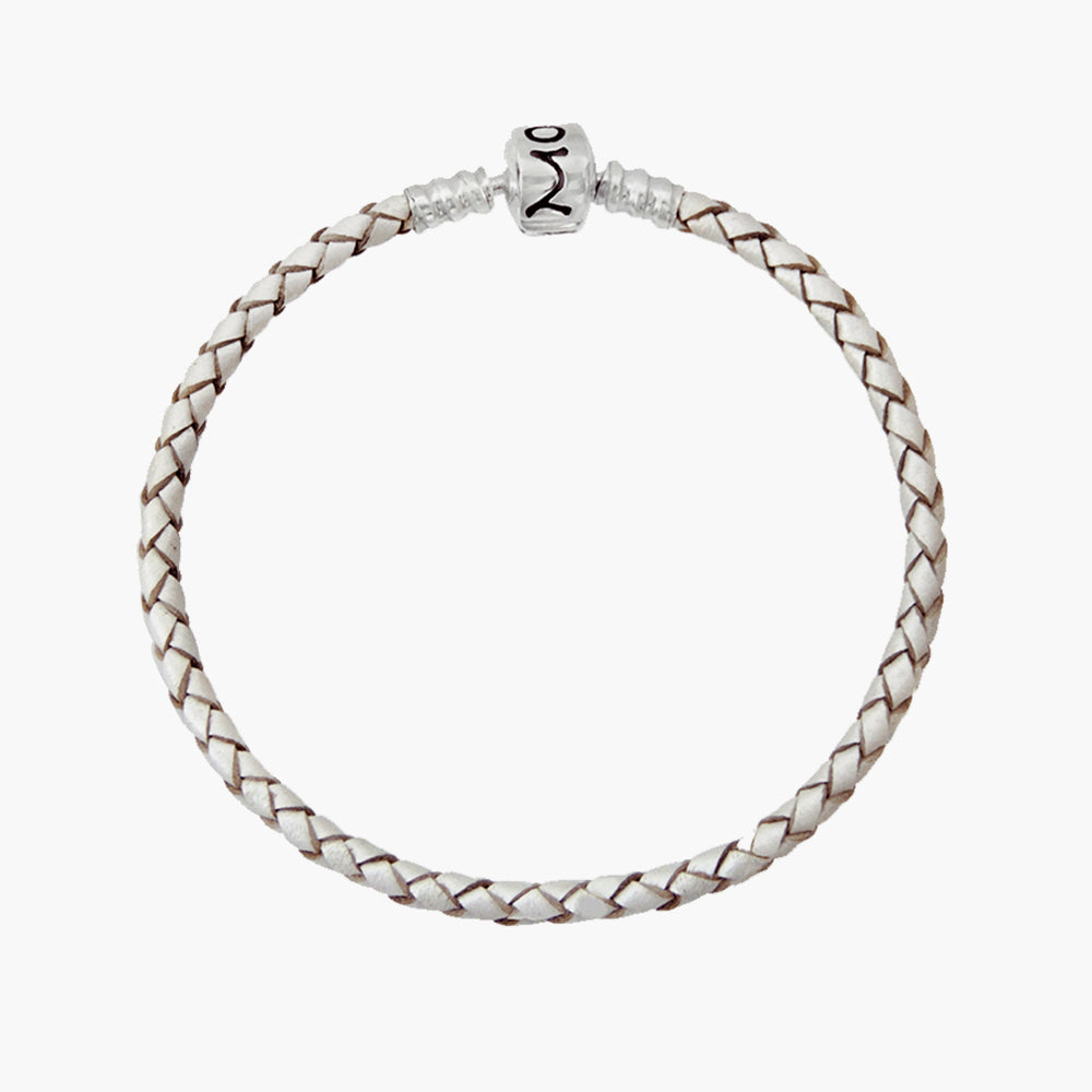 Single Leather Bracelet Pearl