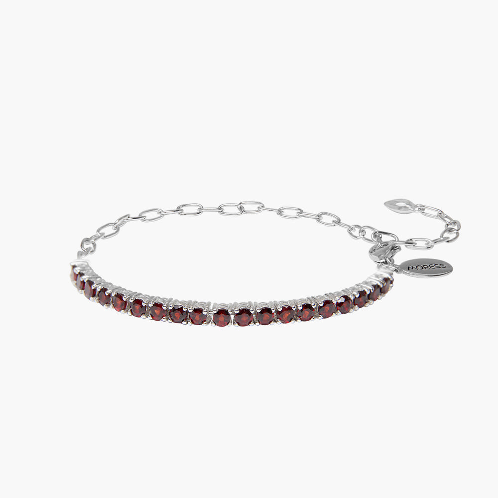 Garnet Deep Red Sparkle Bracelet