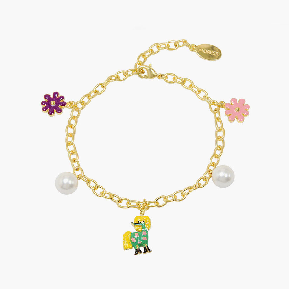 Primadonna Horse Gold Chain Bracelet