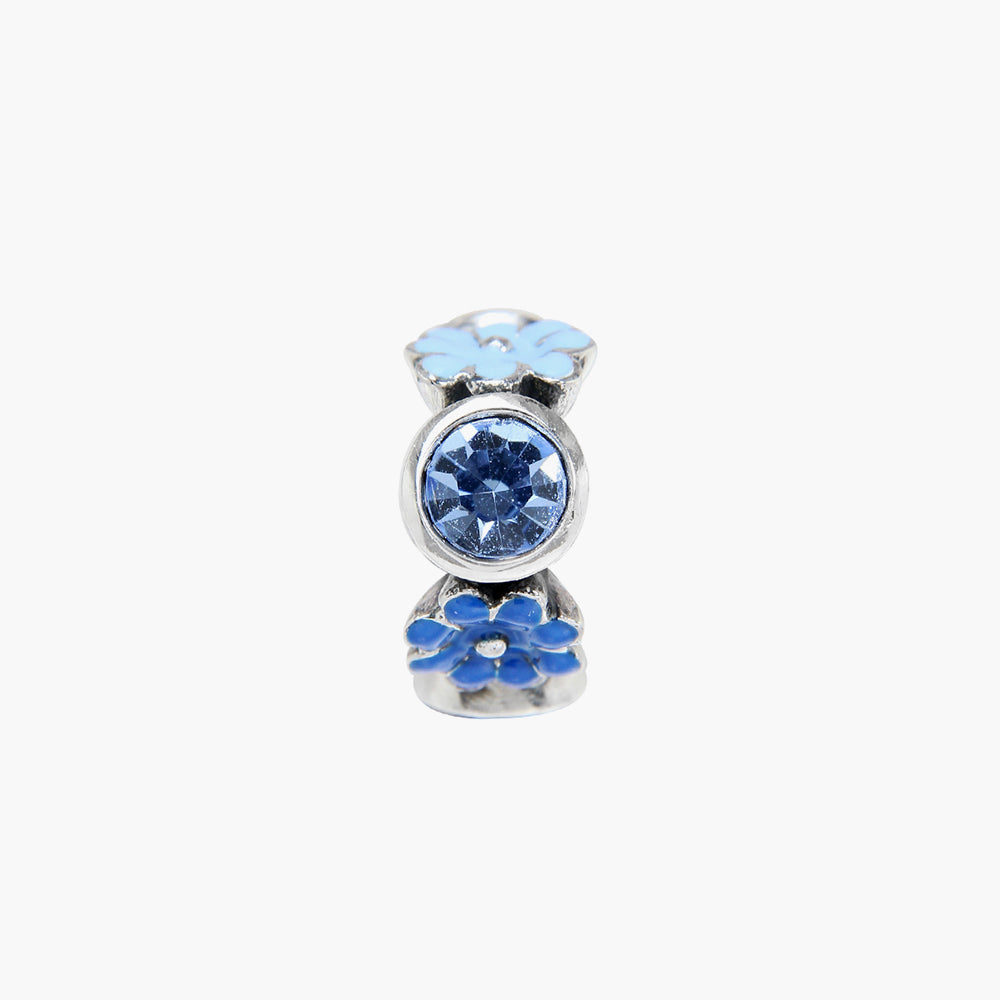 BLUE MOOMIN SPACER BEAD