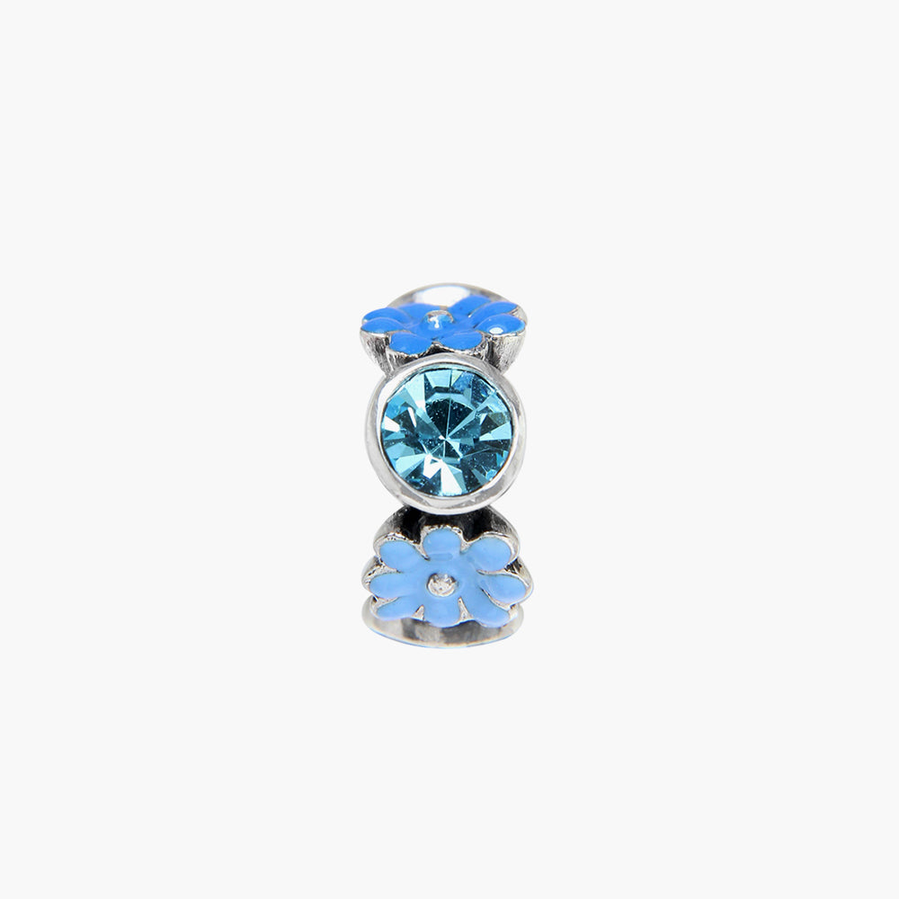 BLUE MOOMIN SPACER BEAD