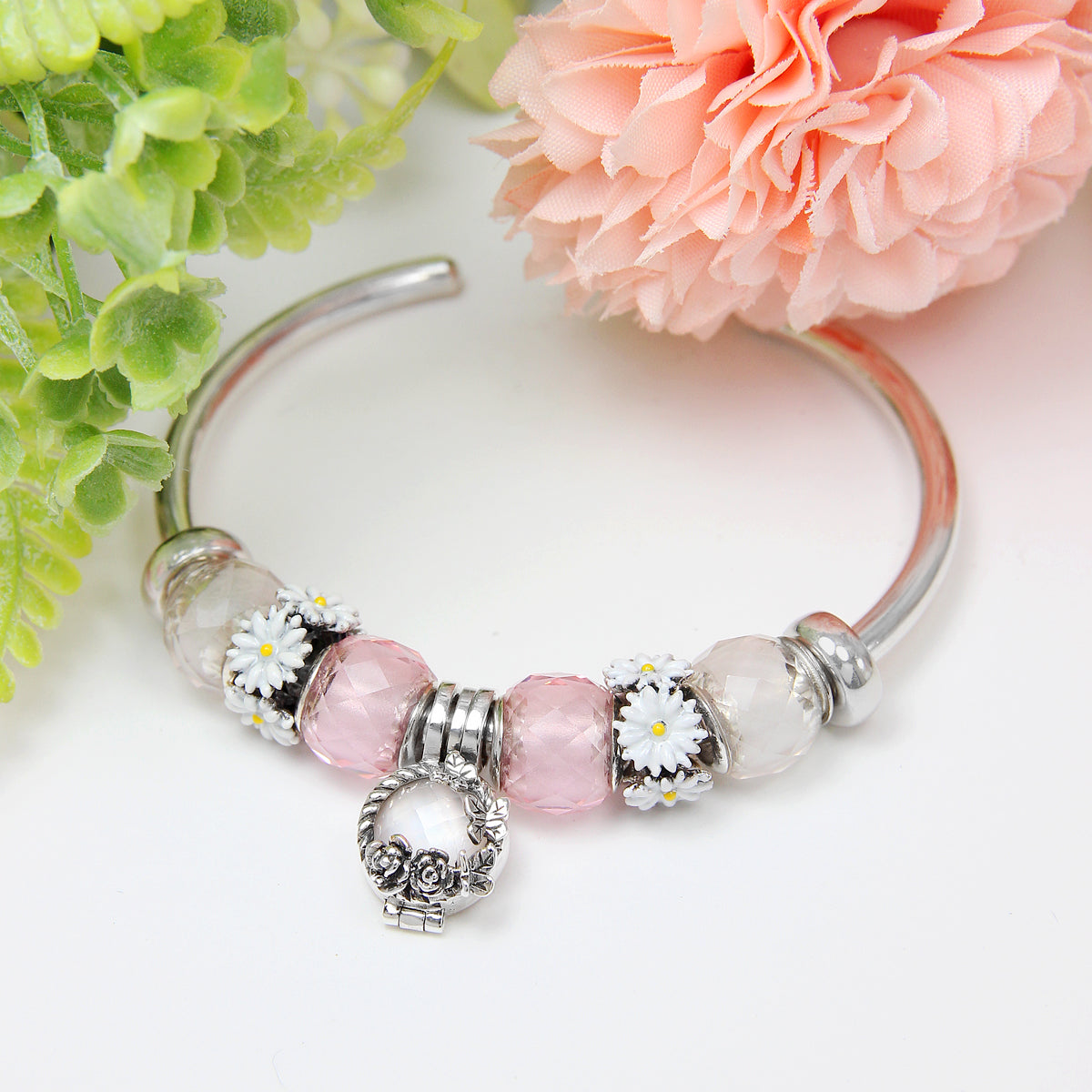 Rose Quartz Interchangeable Pendant Bead