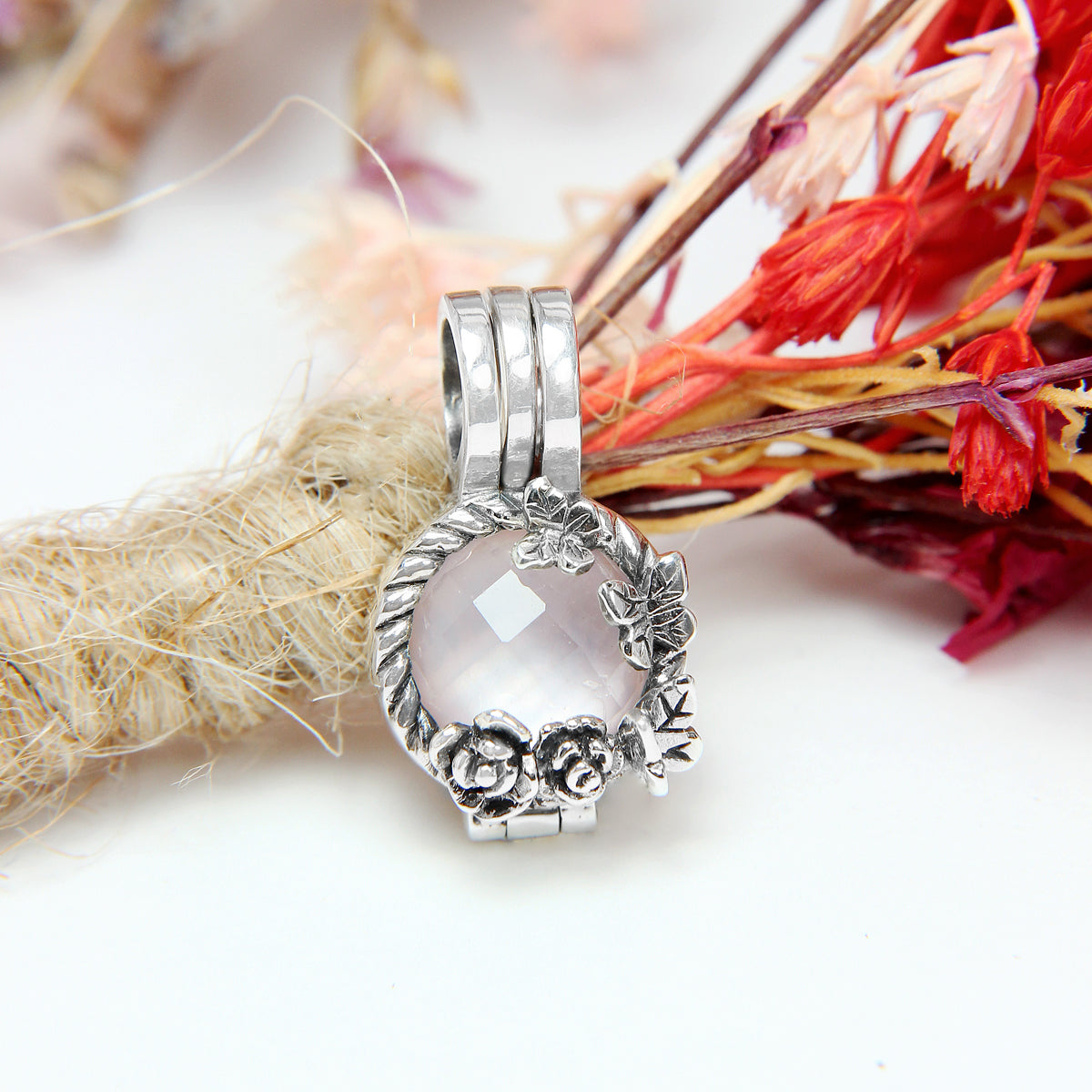 Rose Quartz Interchangeable Pendant Bead