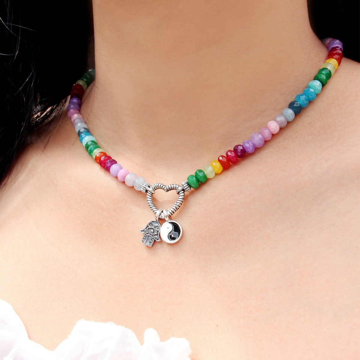 Rainbow Quartz Necklace