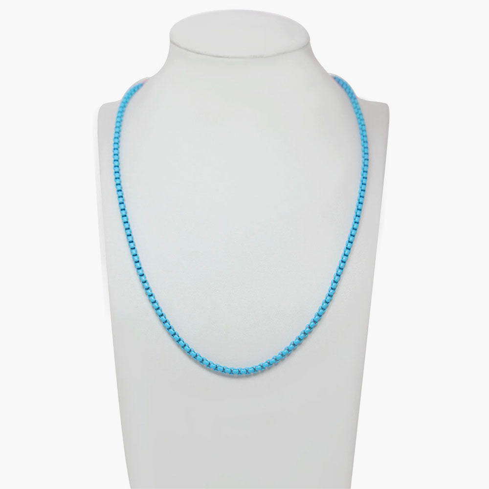 Blue Lush pop necklace 17"