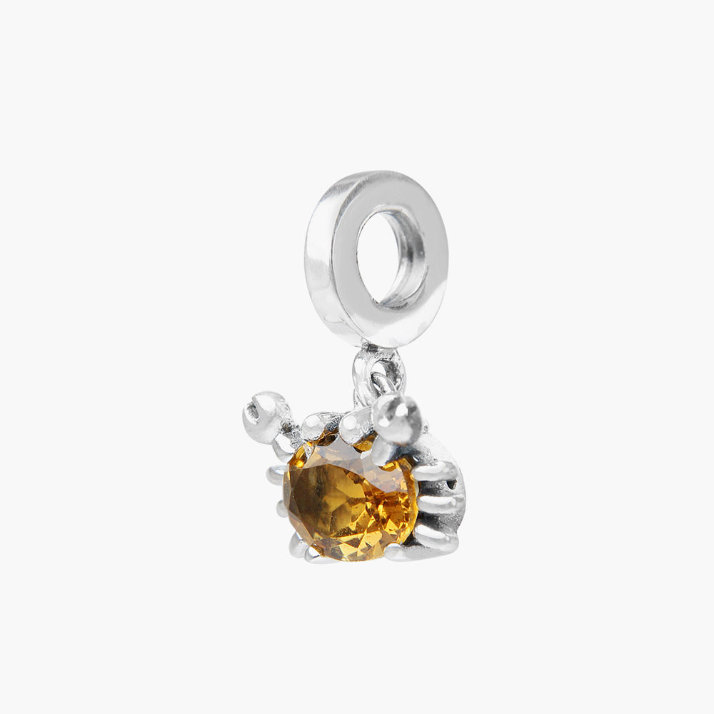 Crab Citrine Dangle Bead