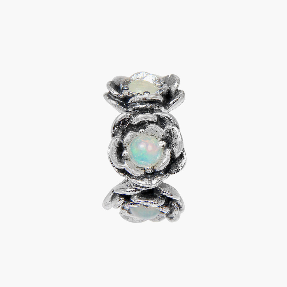 Camelia Flower Opal Spacer
