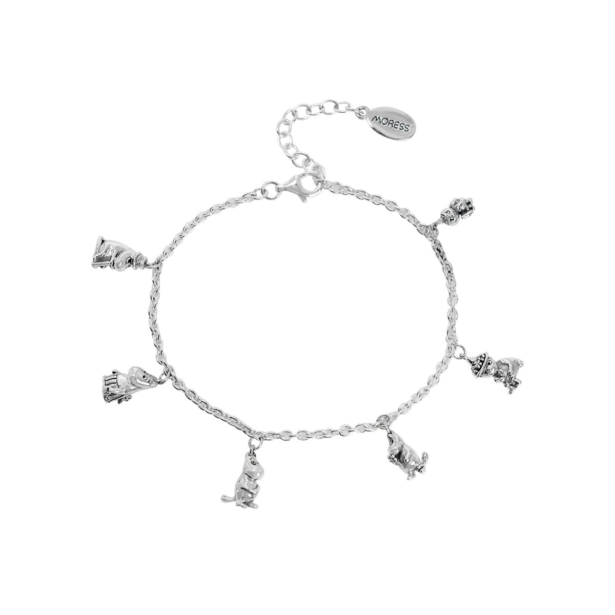 Moomin Family Silver Bracelet สร้อยข้อมือมูมินเงินแท้ | Shopee Thailand