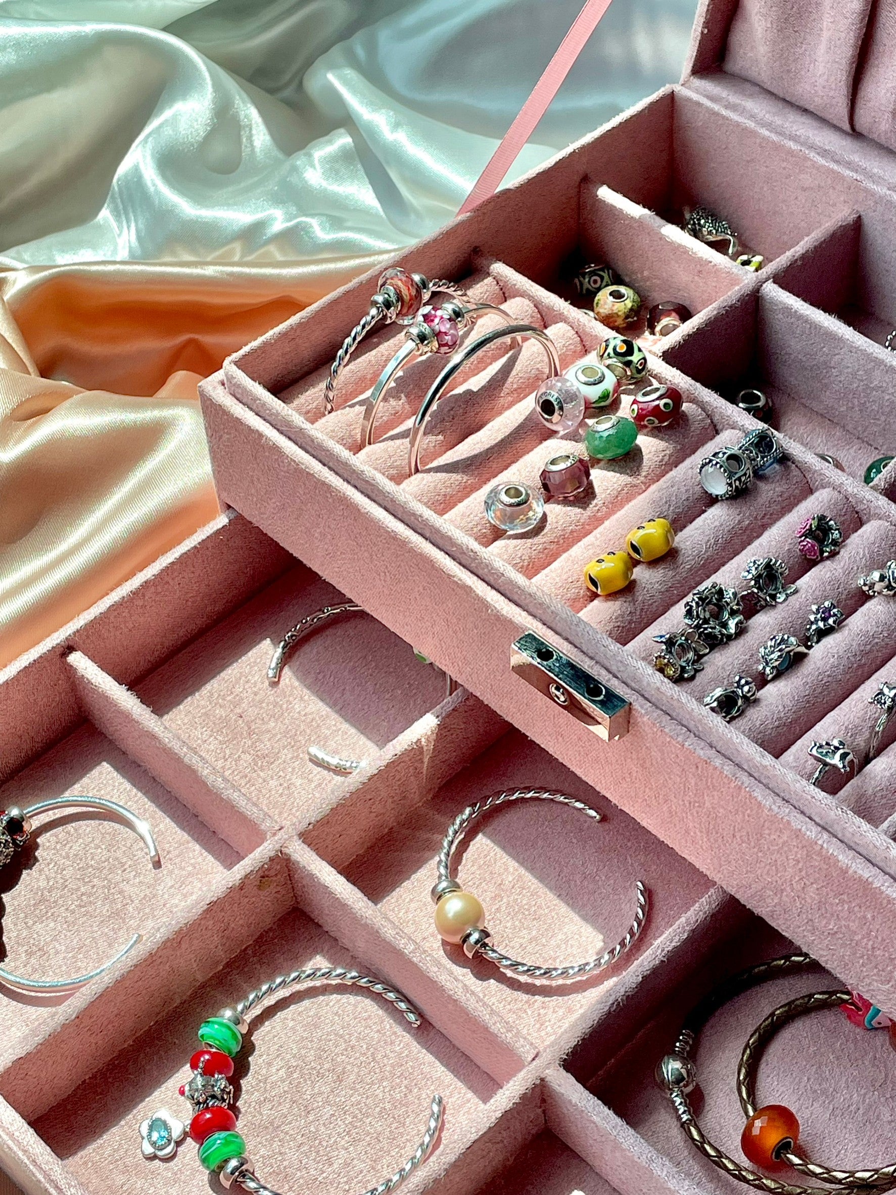 Pastel Pink Jewelry Box - Free engravings