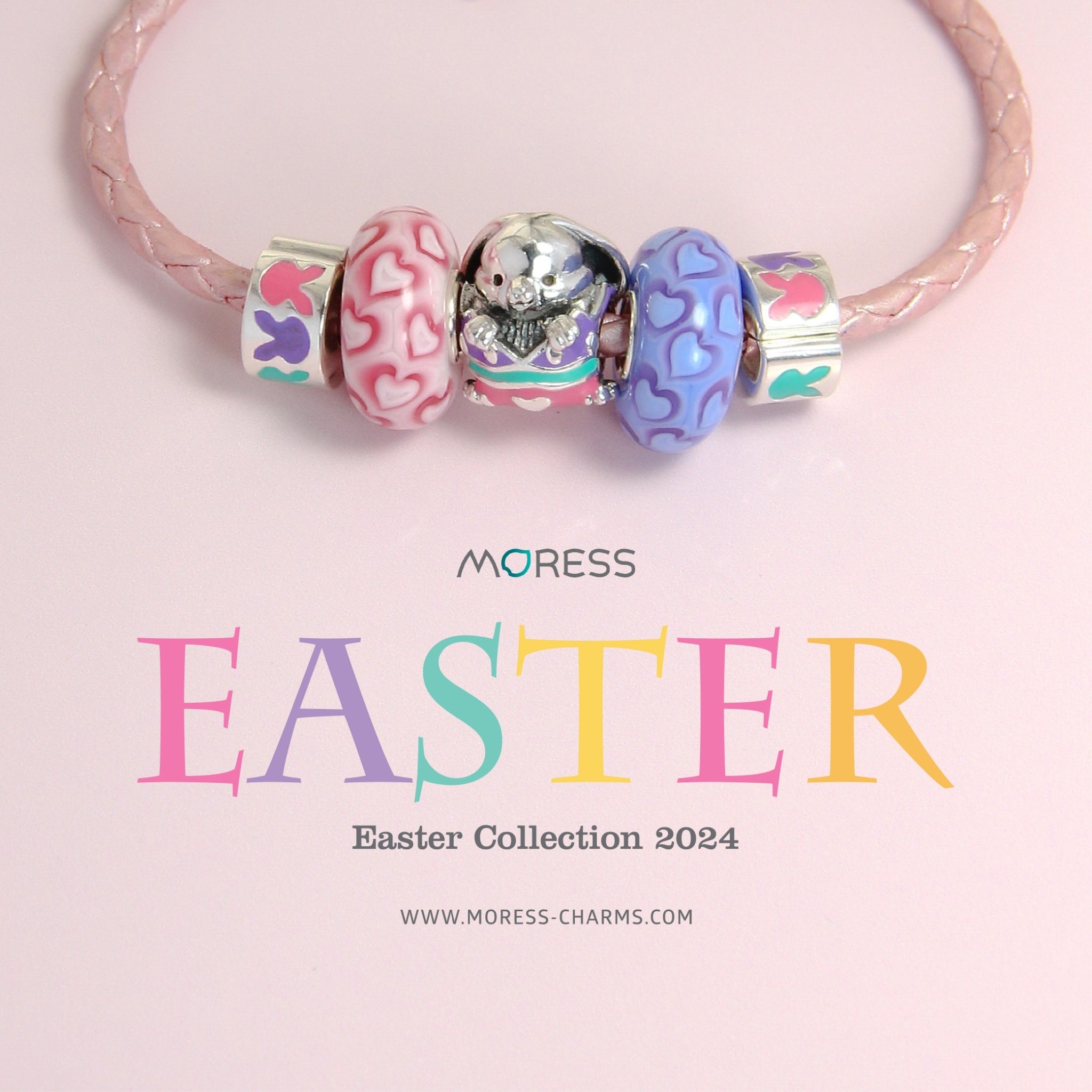 Easter Bunny Locket and Bead