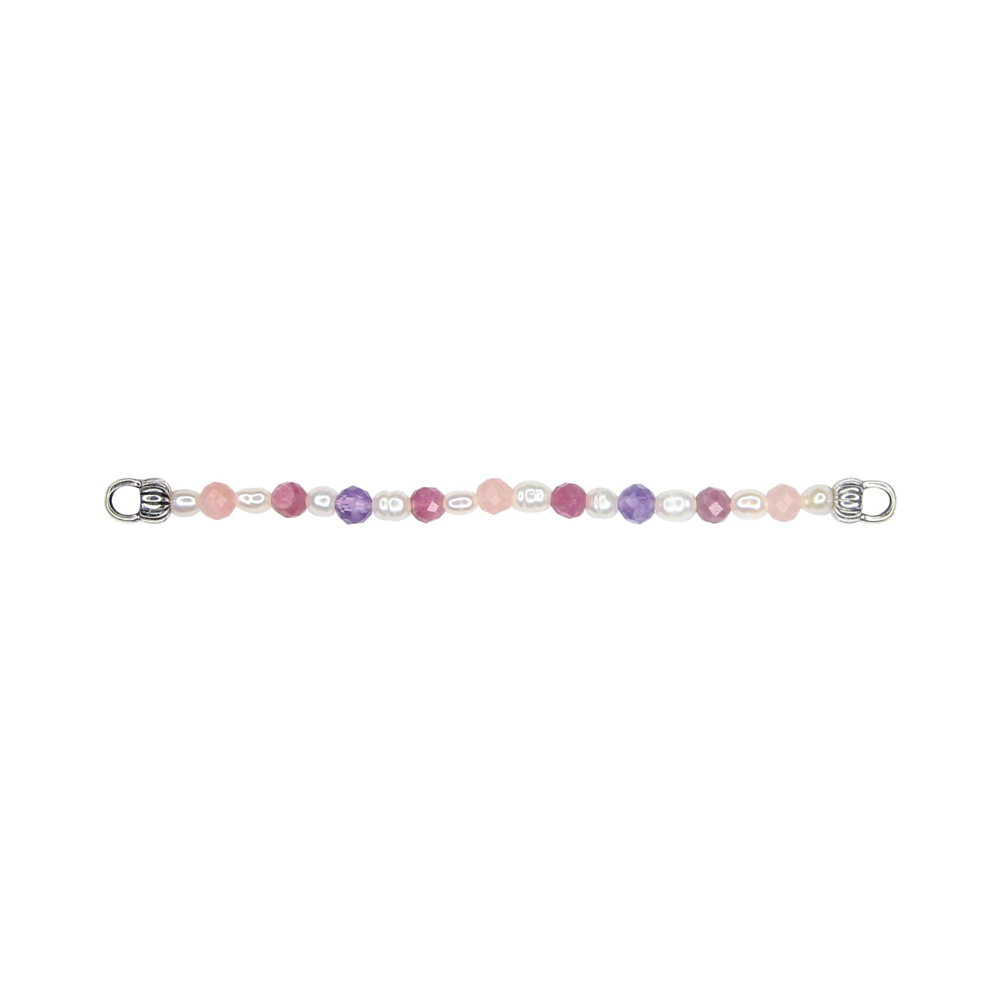 Mini Mixed Pink Tourmaline Stone Bracelet