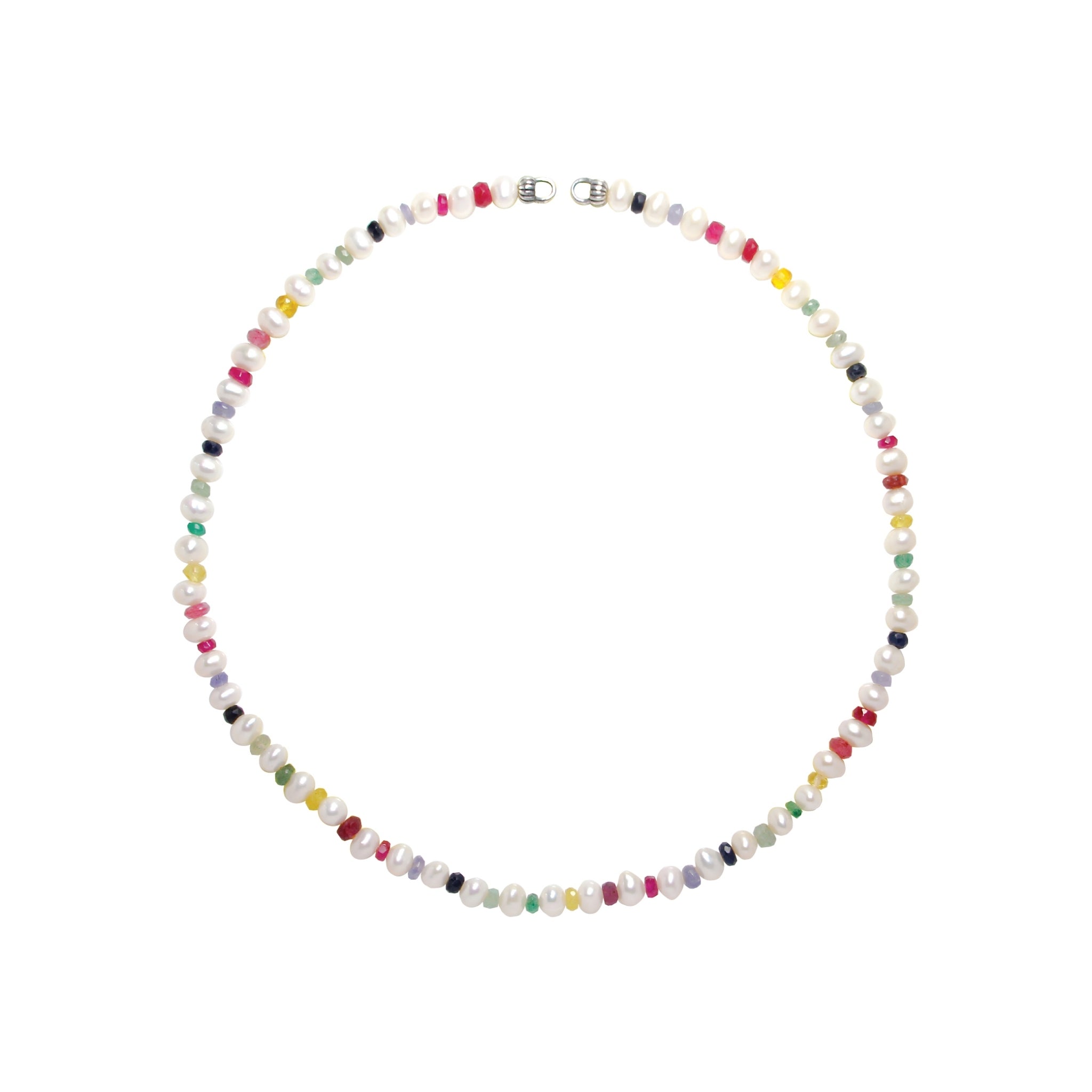 Mixed Sapphire & Pearl PLAY Necklace