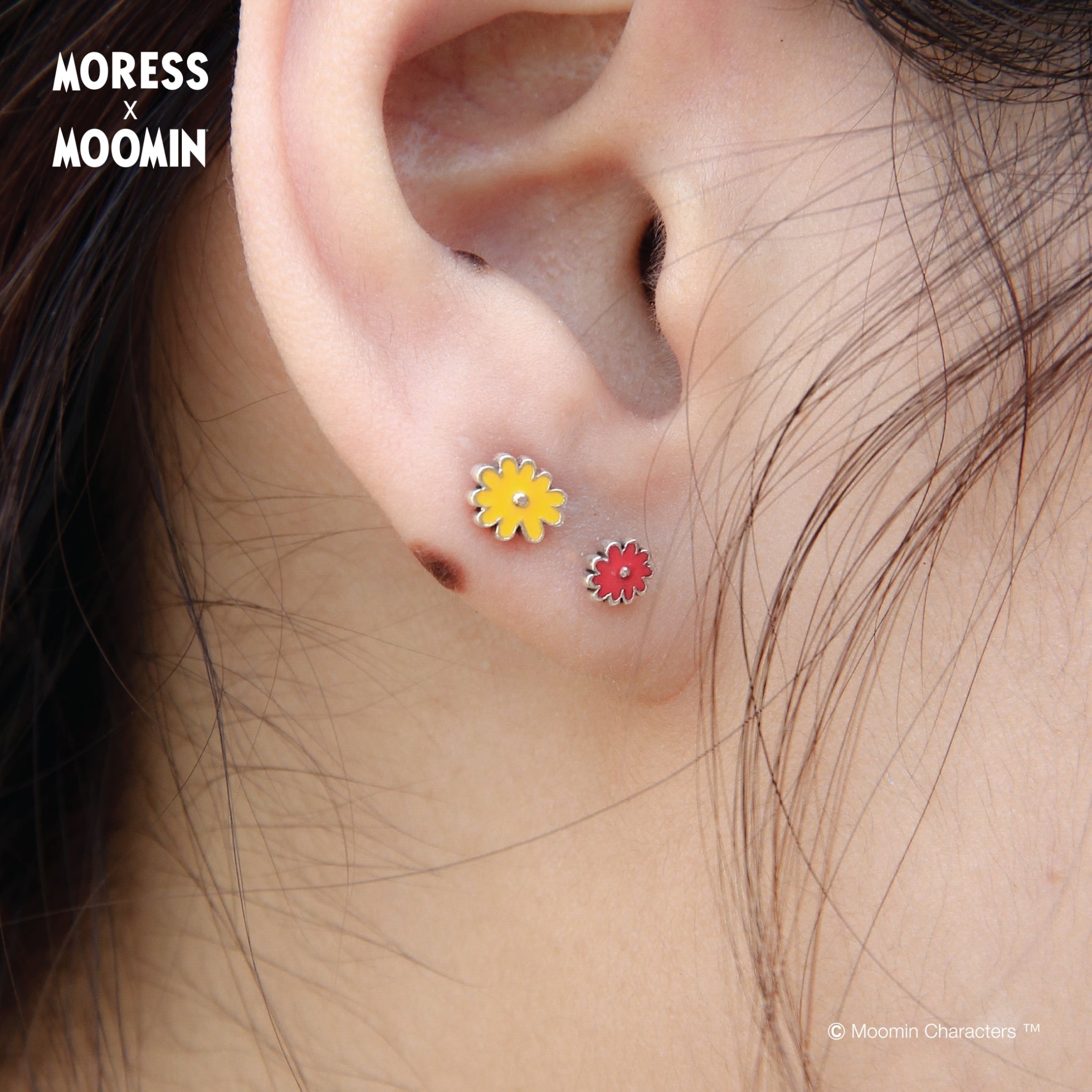 Moomin Flower Earrings Set