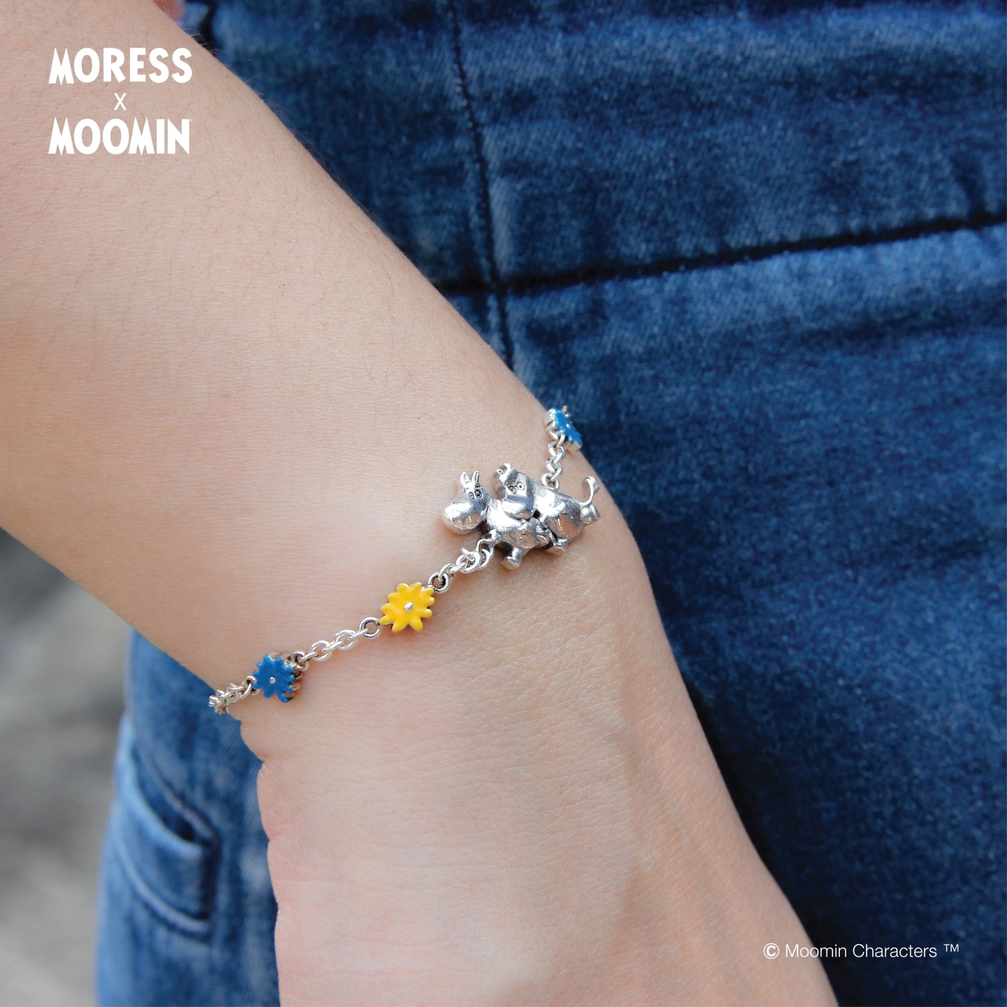 Moomin and Snorkmaiden Flower Bracelet