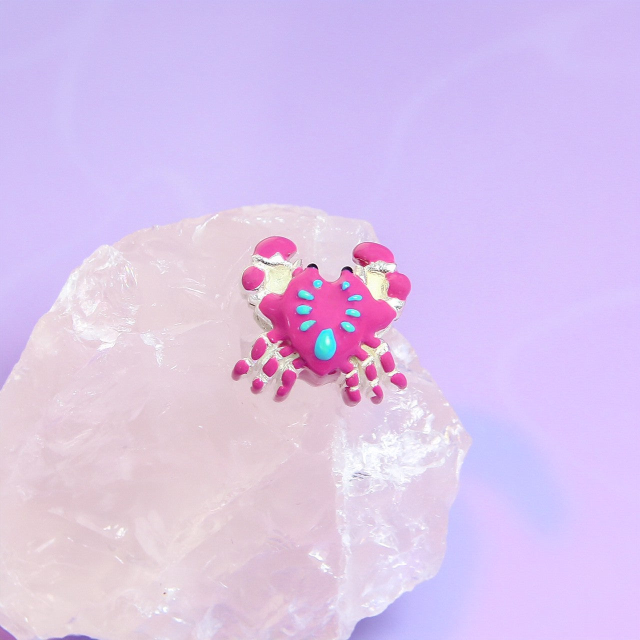 Coral Crab Bead