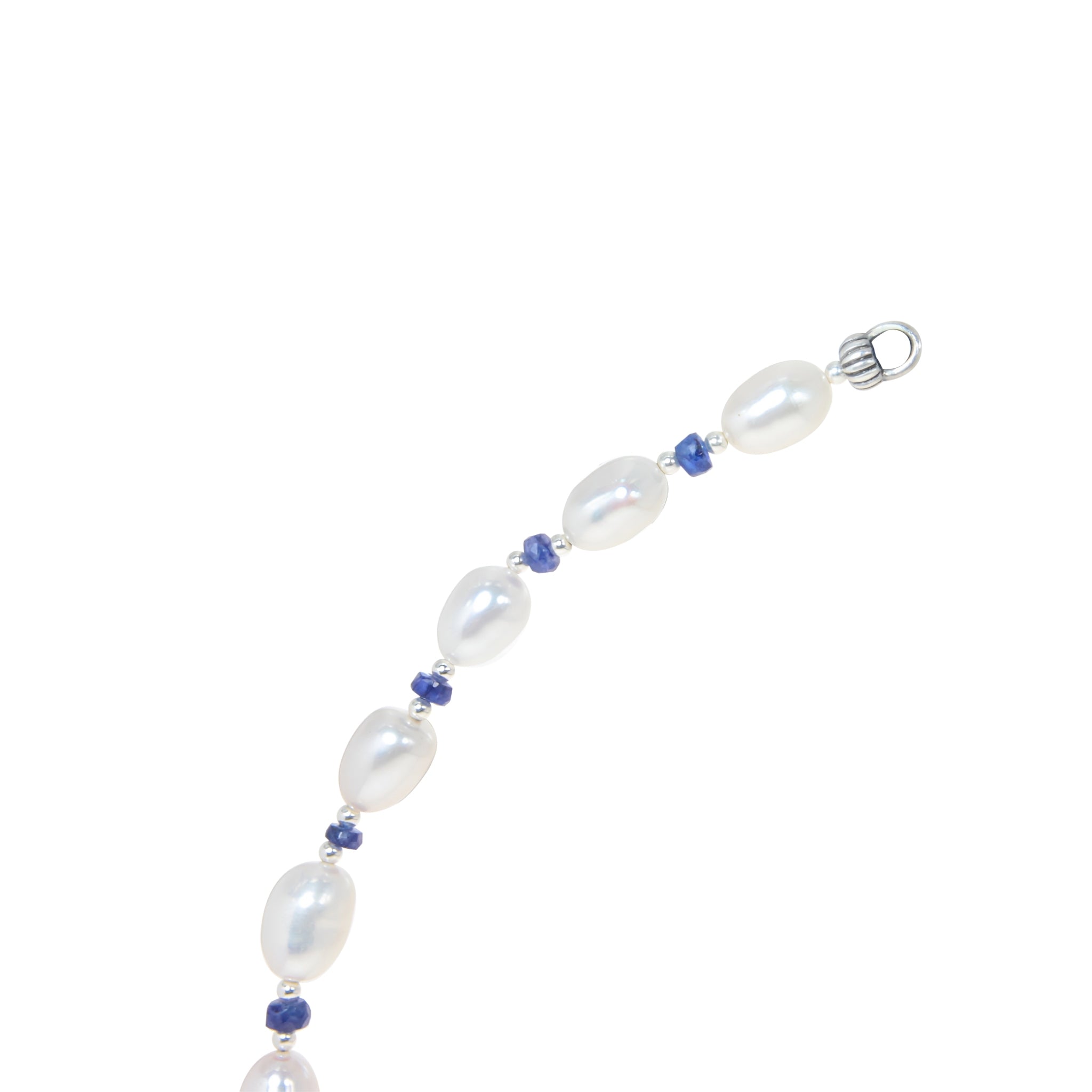 Pearl/Blue Sapphire Play Necklace