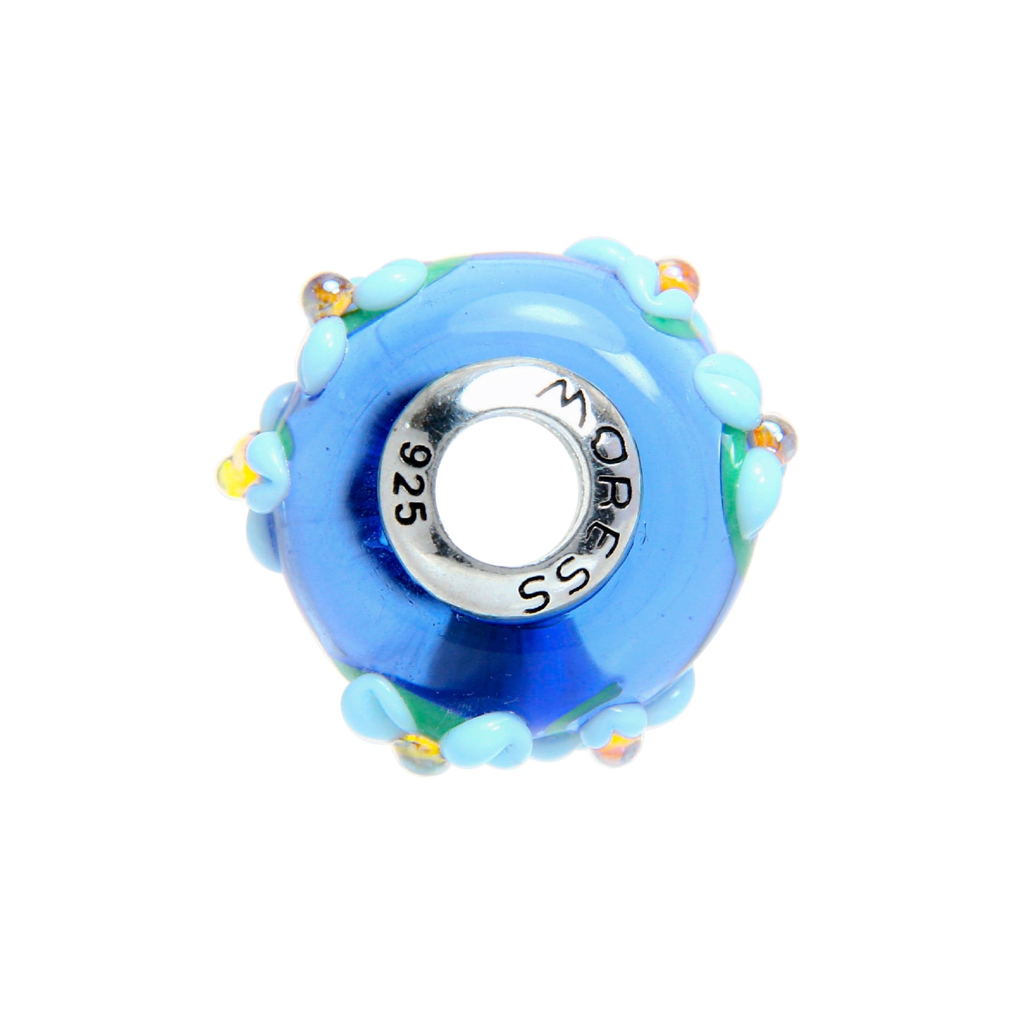 Flower Italian Murano - Blue