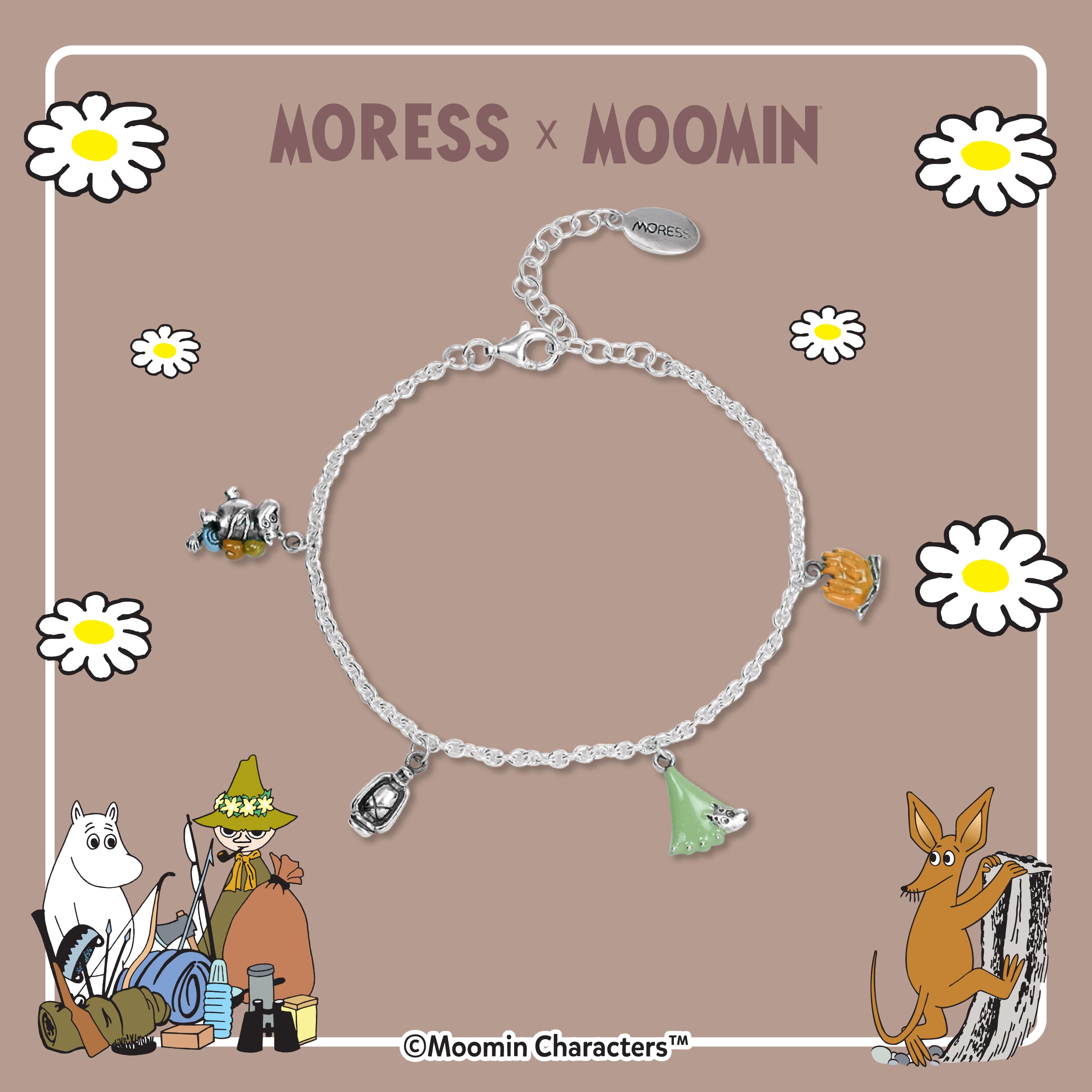 Moomin Camping Adventure Silver Bracelet