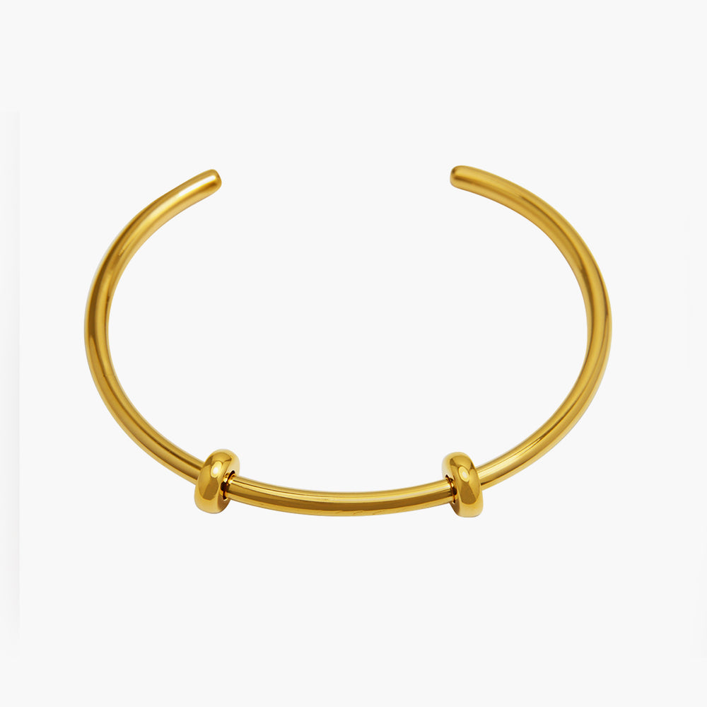 Open Bangle Smooth Gold