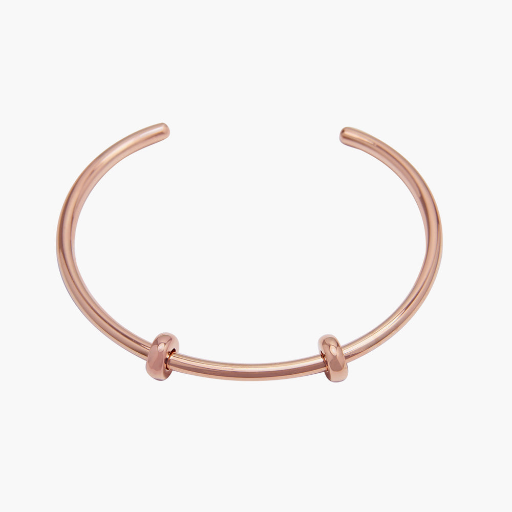 Open Bangle Smooth Rose Gold