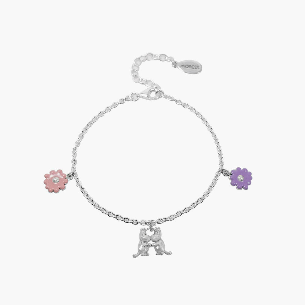 Moomin and Snorkmaiden Silver Bracelet