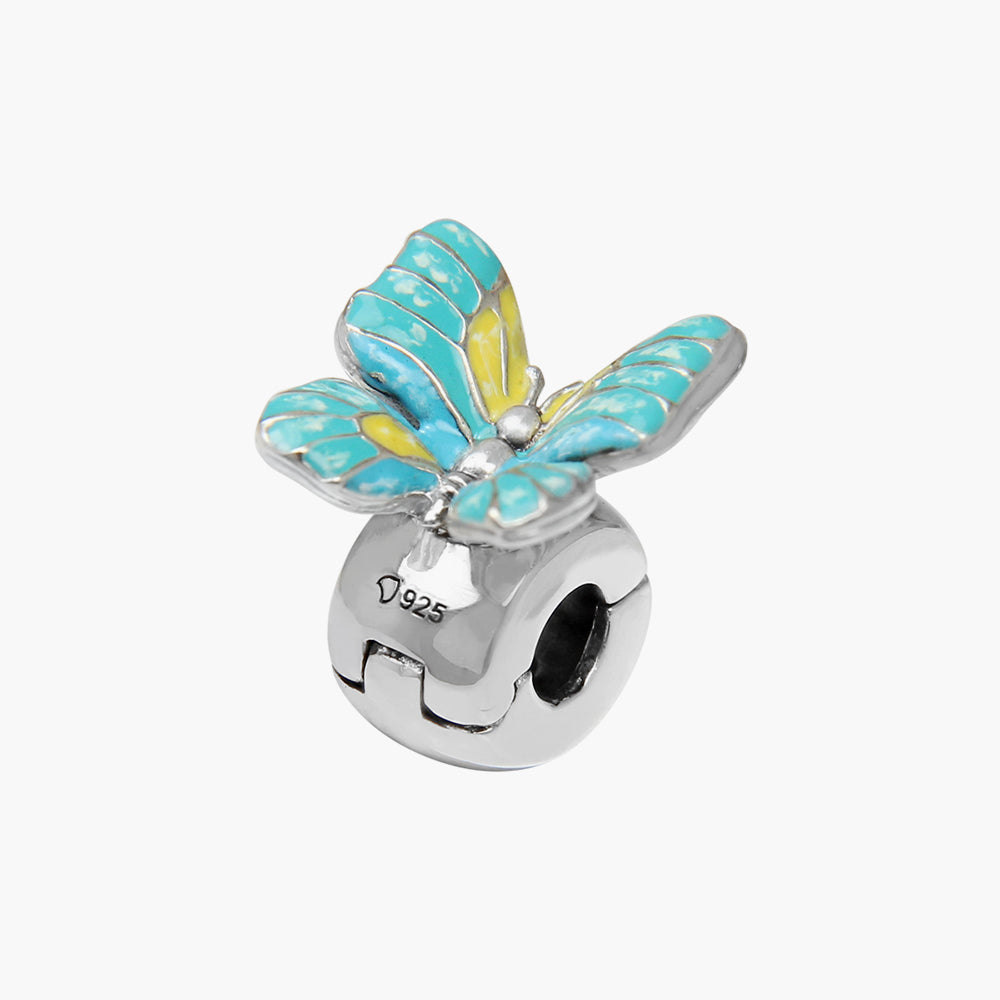 Green-Yellow Butterfly Clip lock