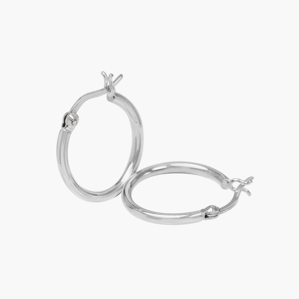 Silver Hoop Earring