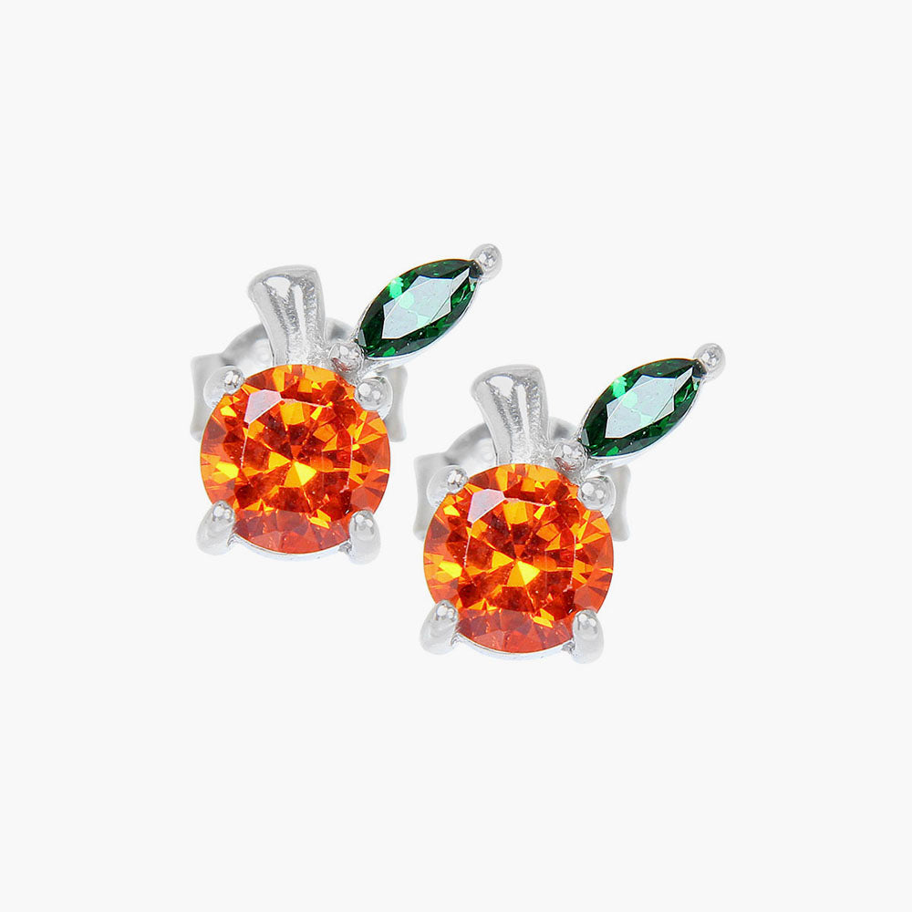 Orange earrings