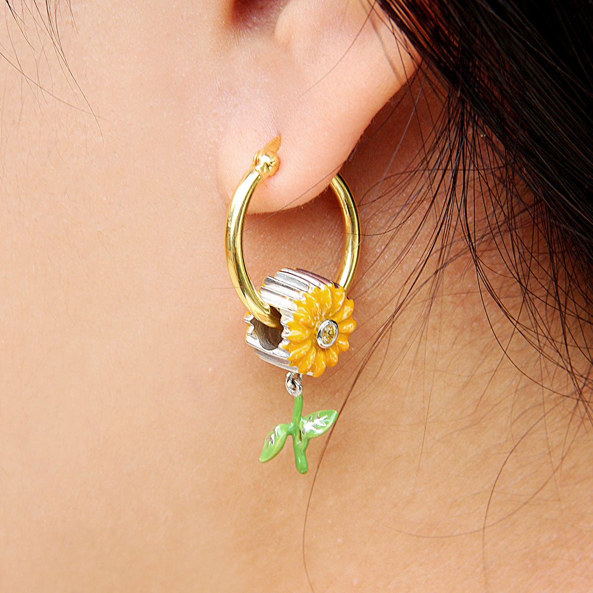 Gold Hoop Earring