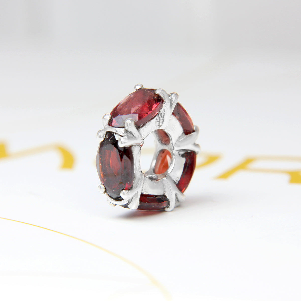 Garnet Spacer Bead