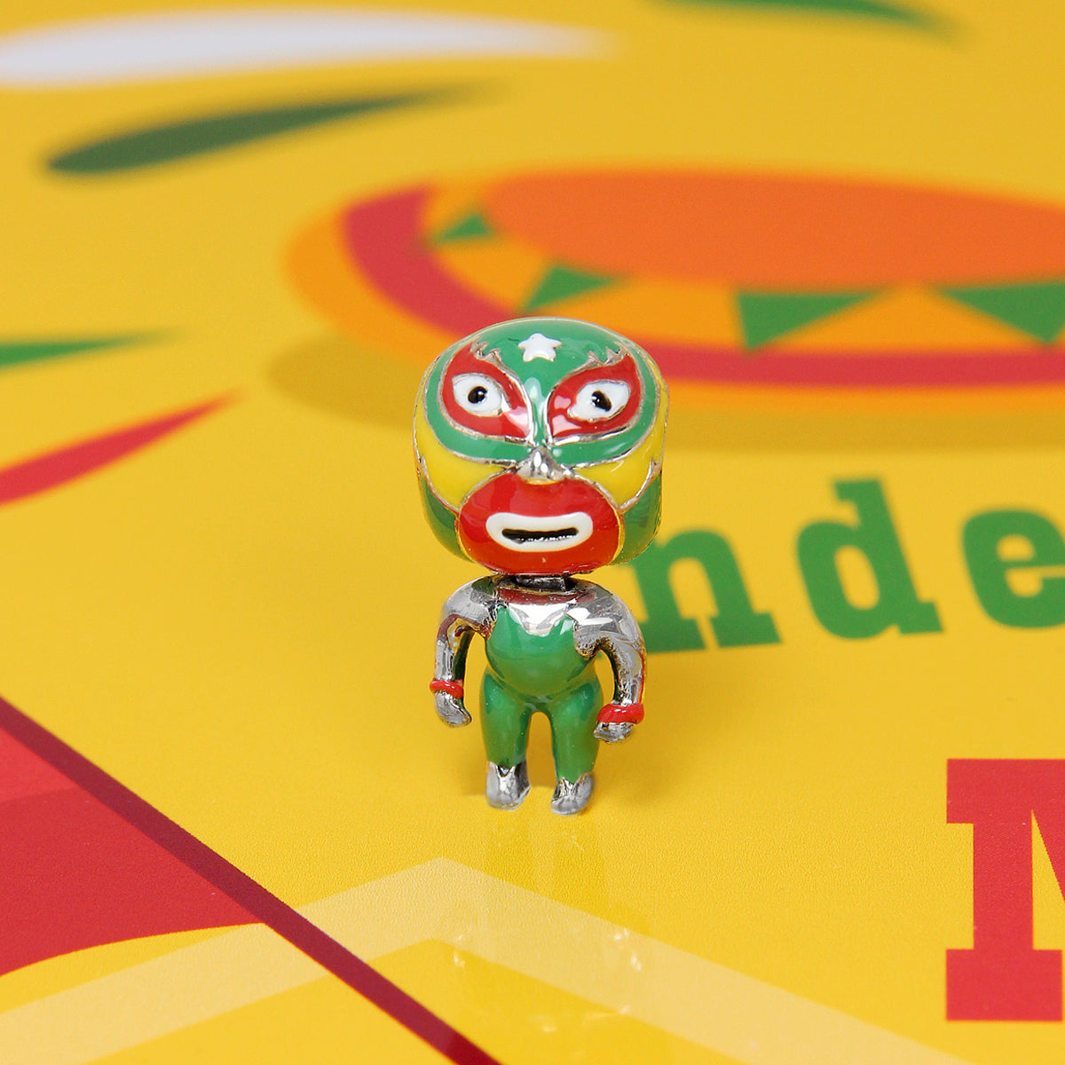 Lucha Libre Bead Green