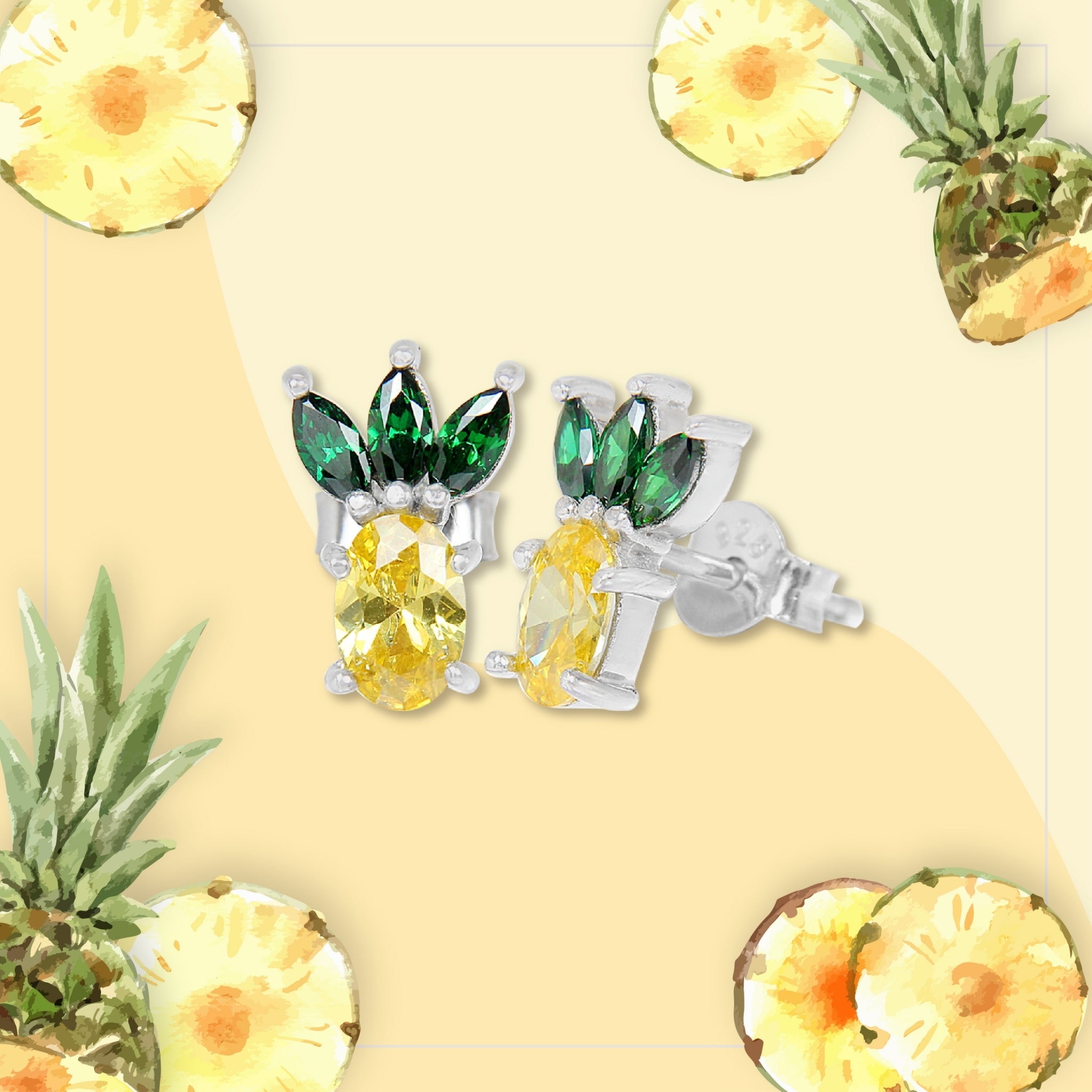 Pineapple earrings