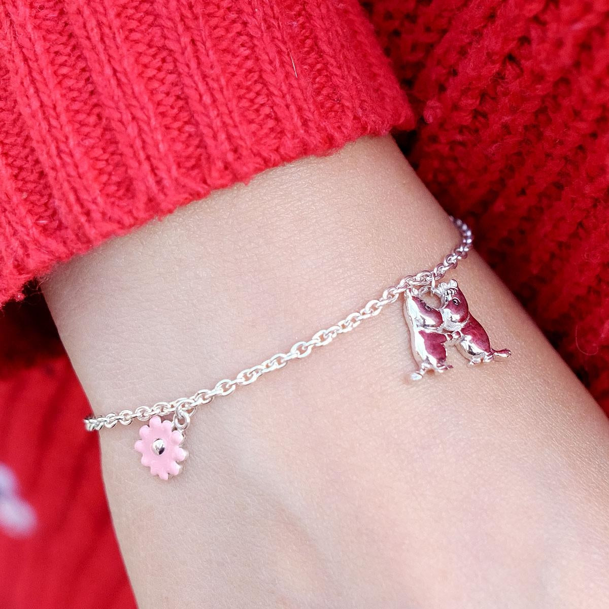 Moomin and Snorkmaiden Silver Bracelet