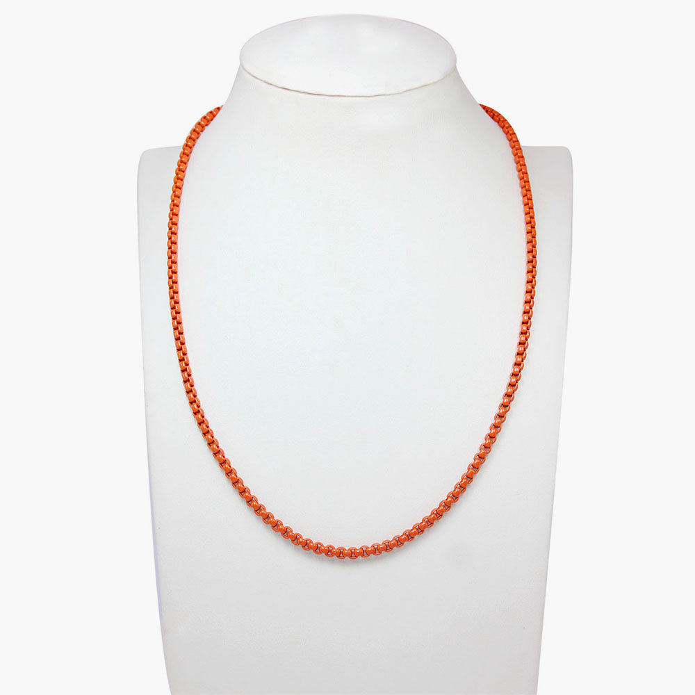Orange Peel pop necklace 17"