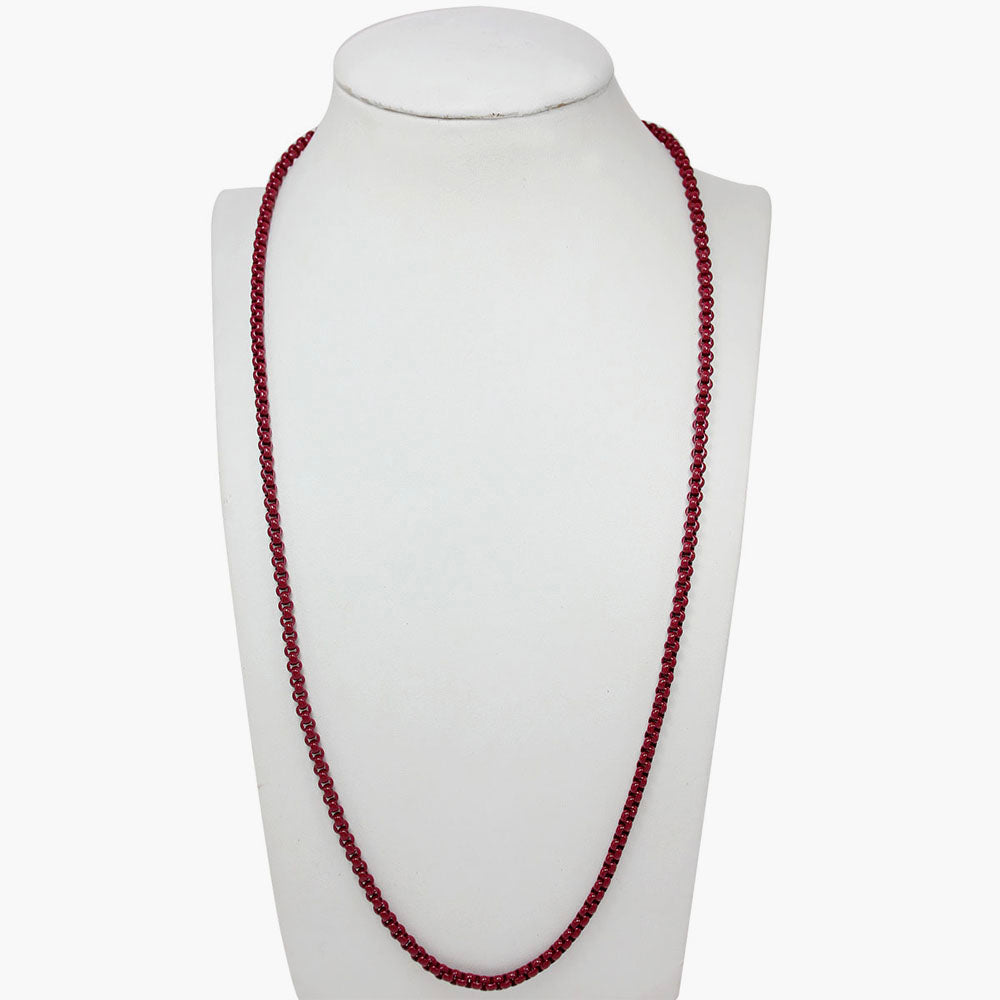 Pompeian Red pop necklace 21