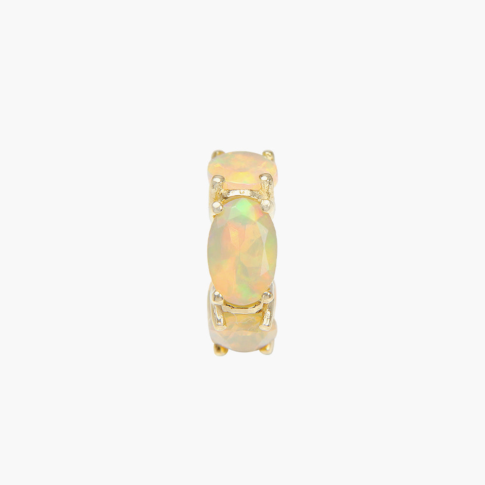 Opal Spacer with Gold Plated Bead
