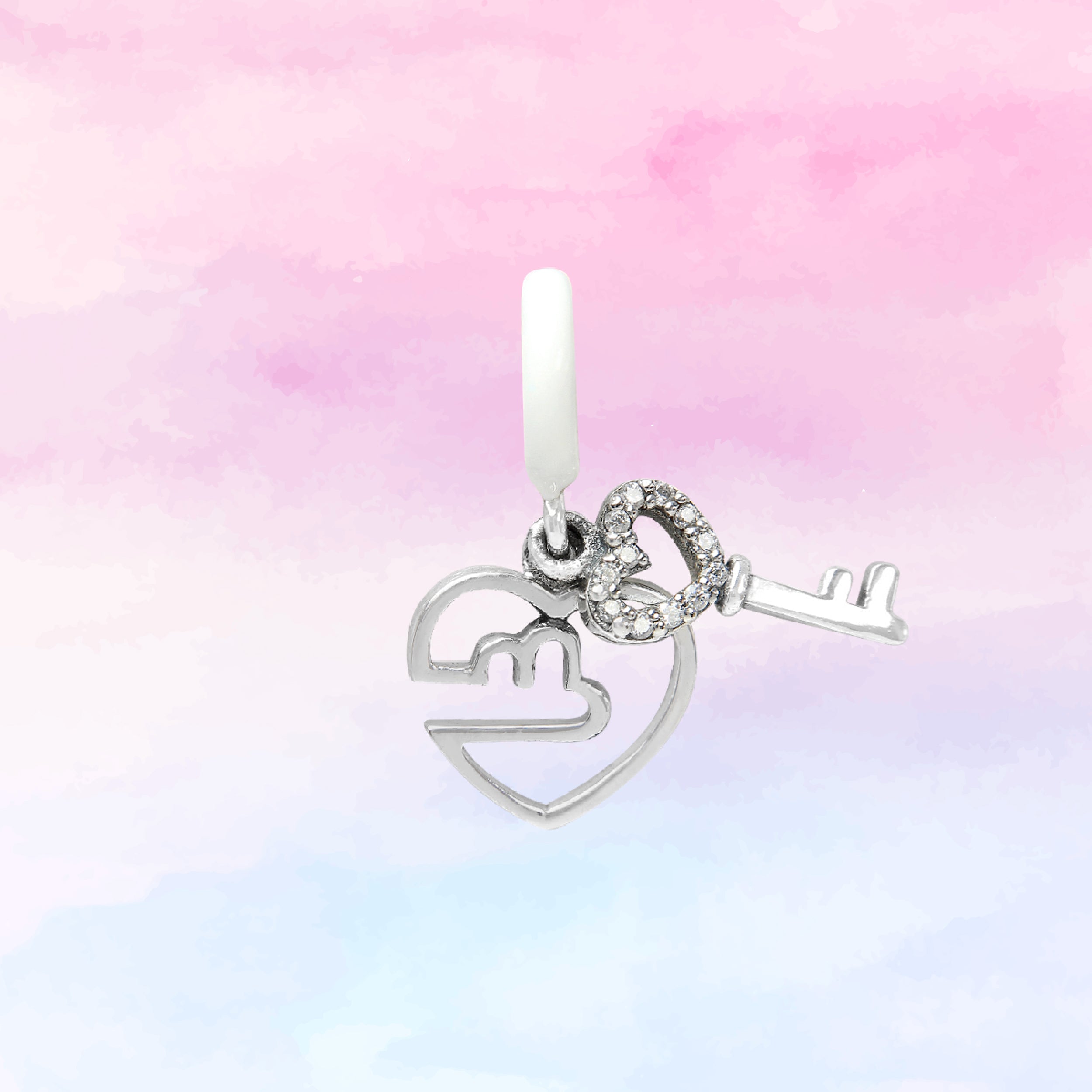 Key Heart dangle