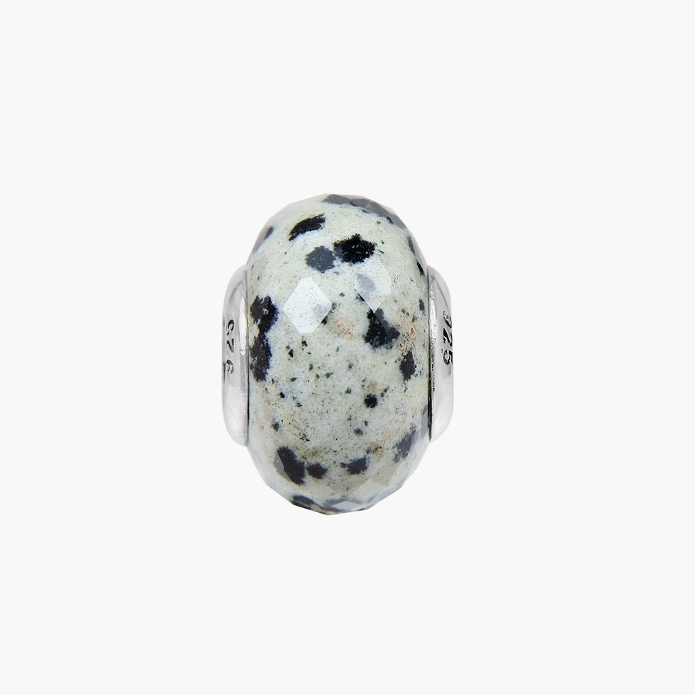 Dalmatian Jasper Stone Bead